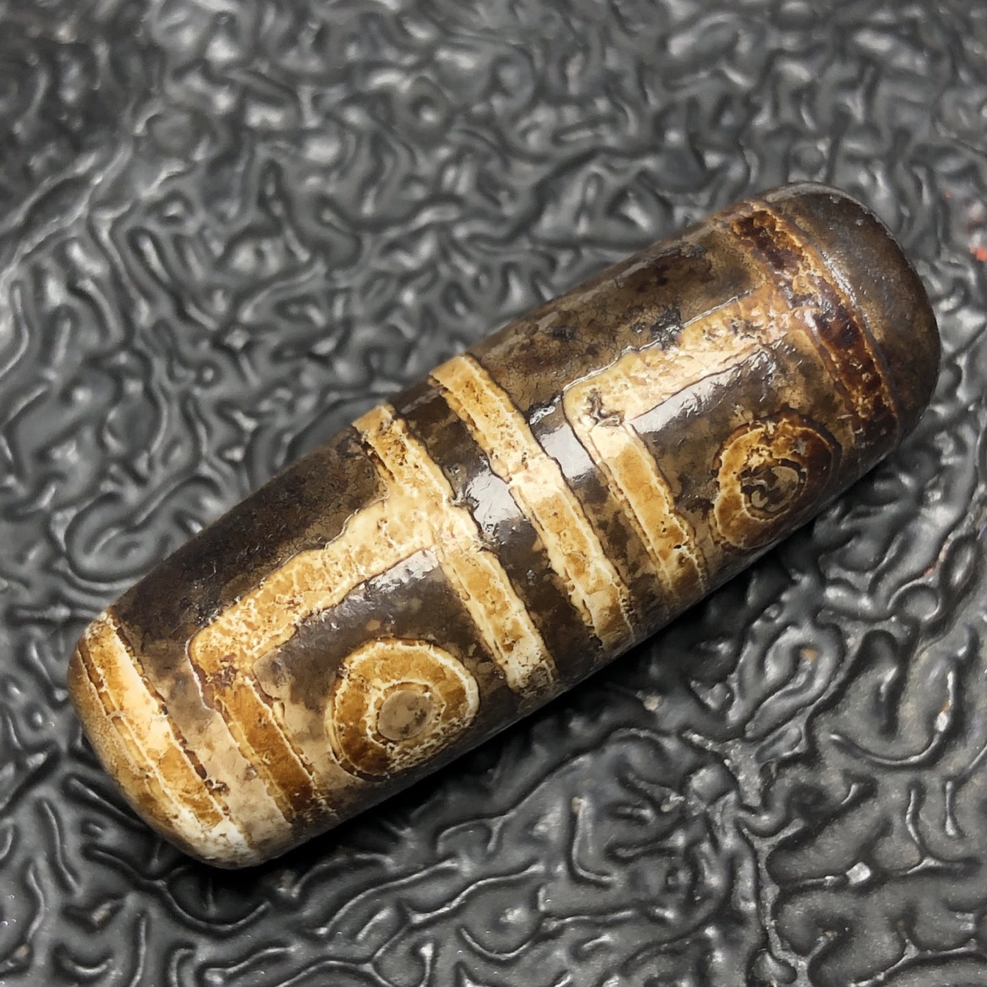 Chinese Natural Agate DZI Beads