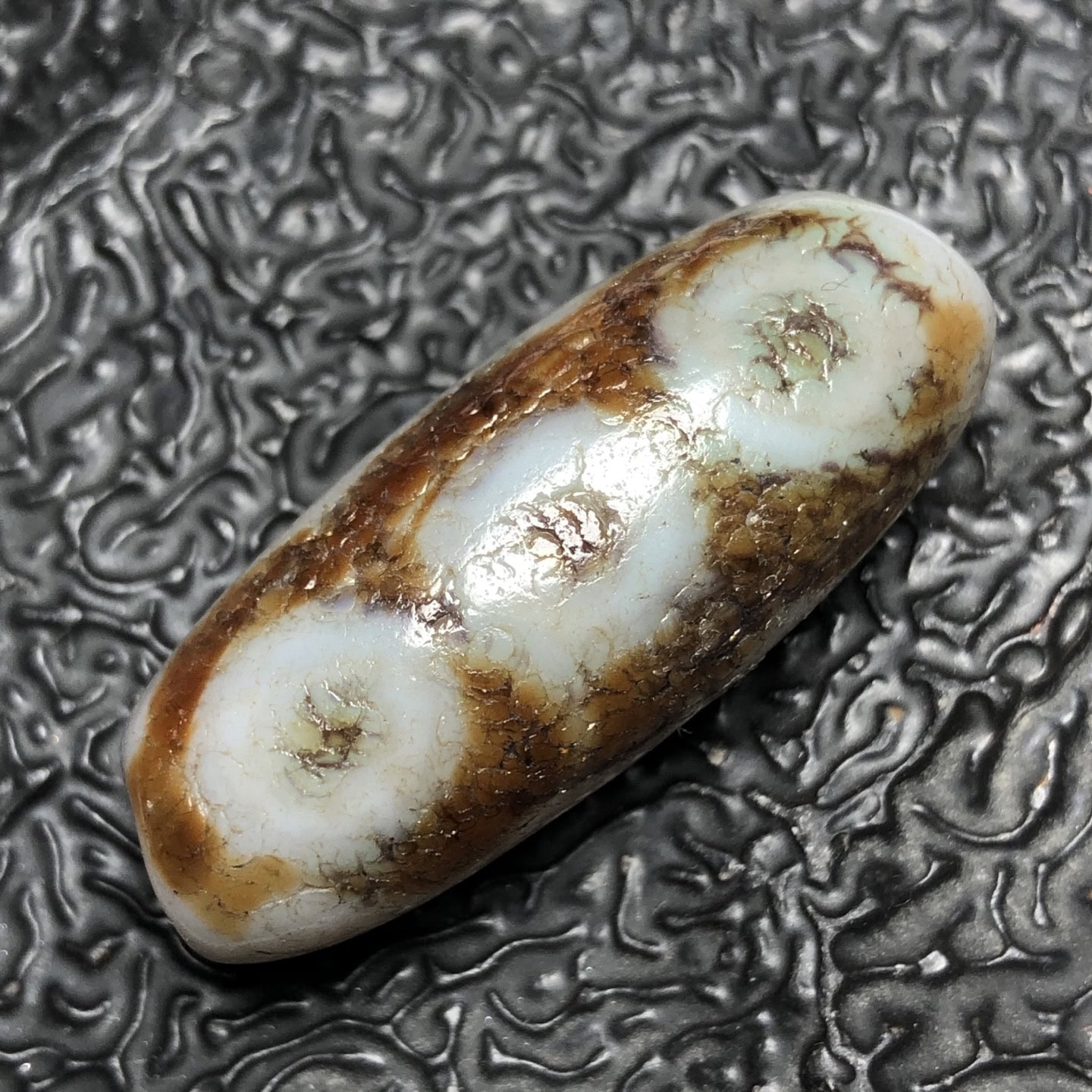 Chinese Natural Agate DZI Beads