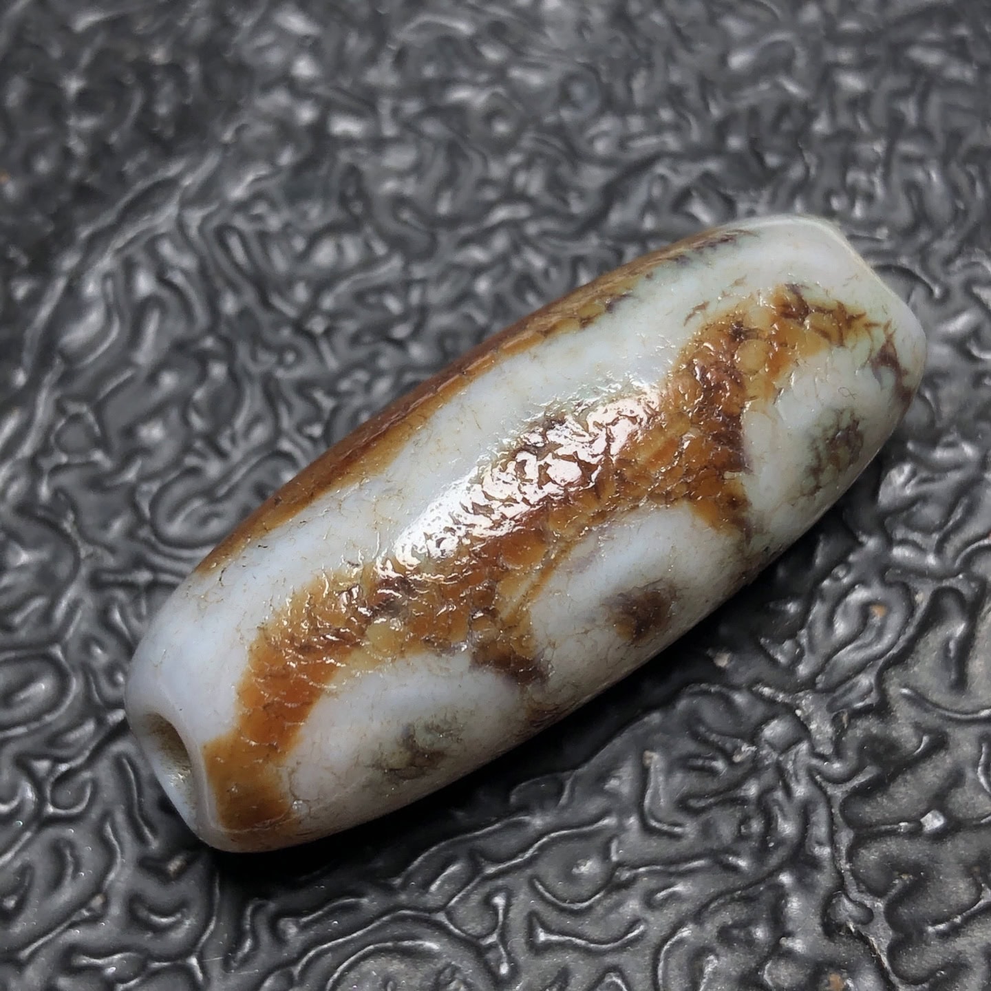 Chinese Natural Agate DZI Beads