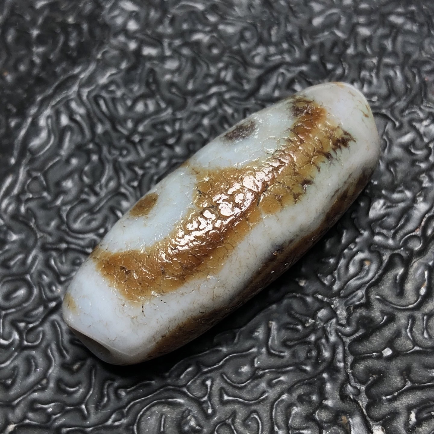 Chinese Natural Agate DZI Beads