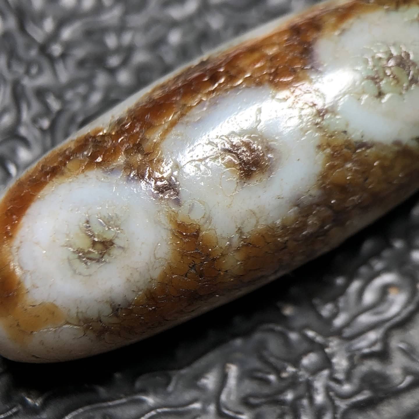 Chinese Natural Agate DZI Beads