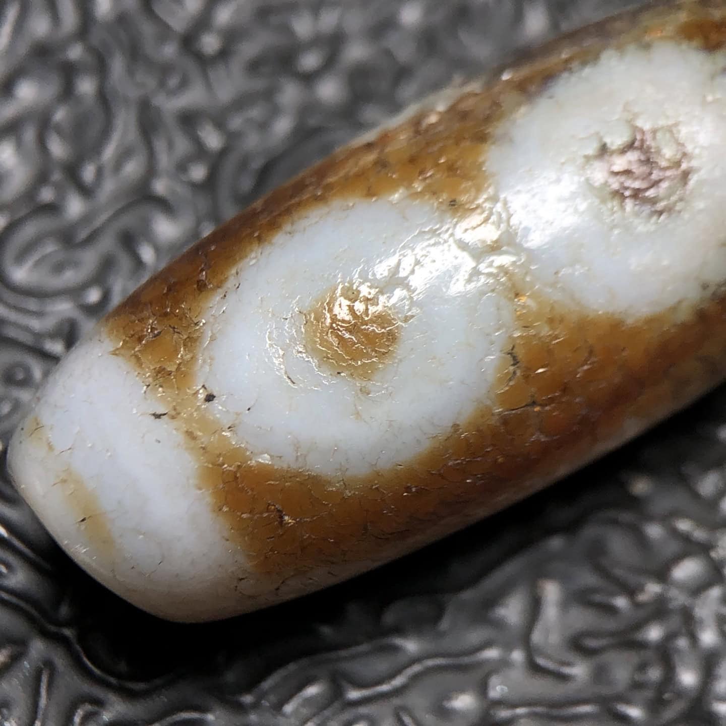 Chinese Natural Agate DZI Beads