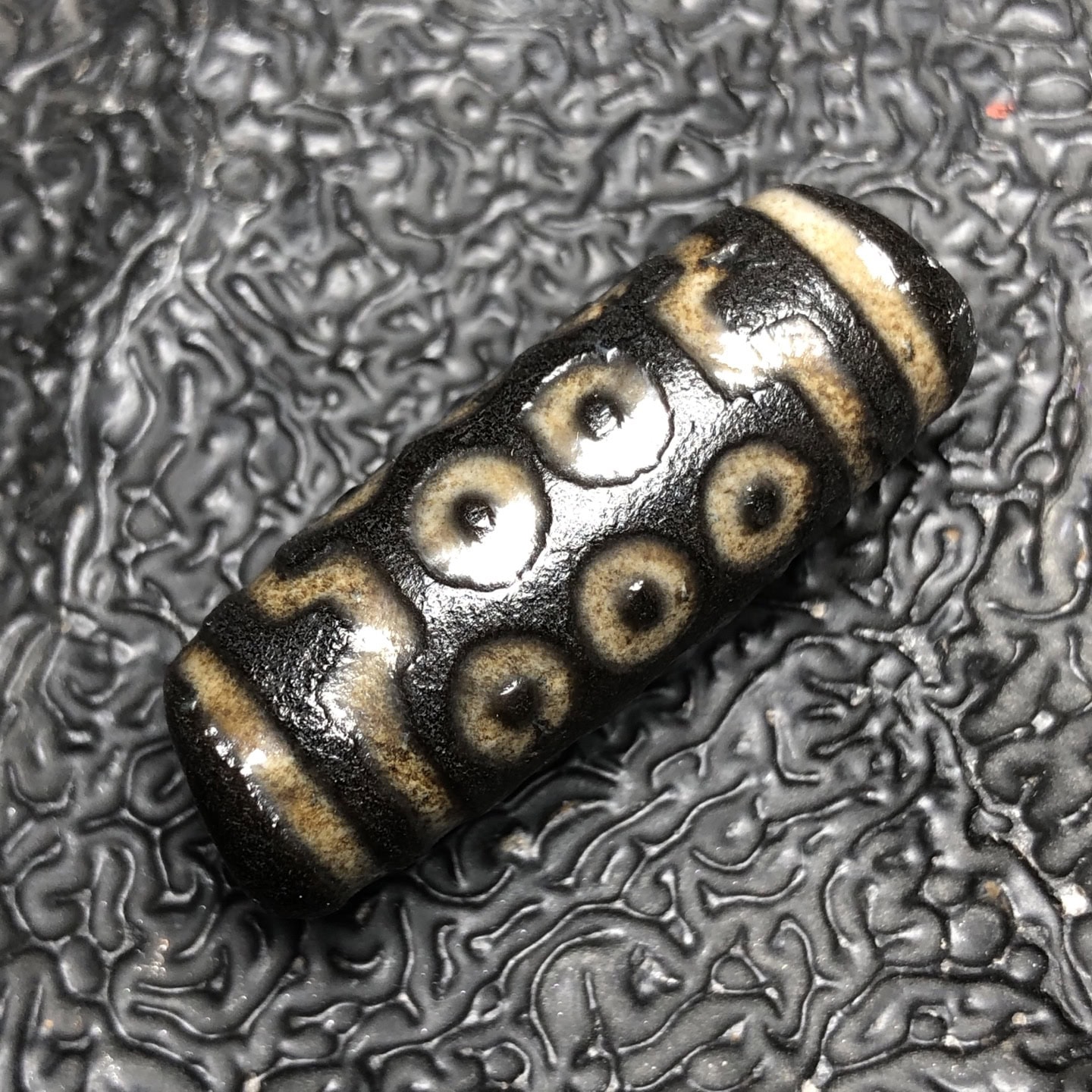 Chinese Natural Agate DZI Beads