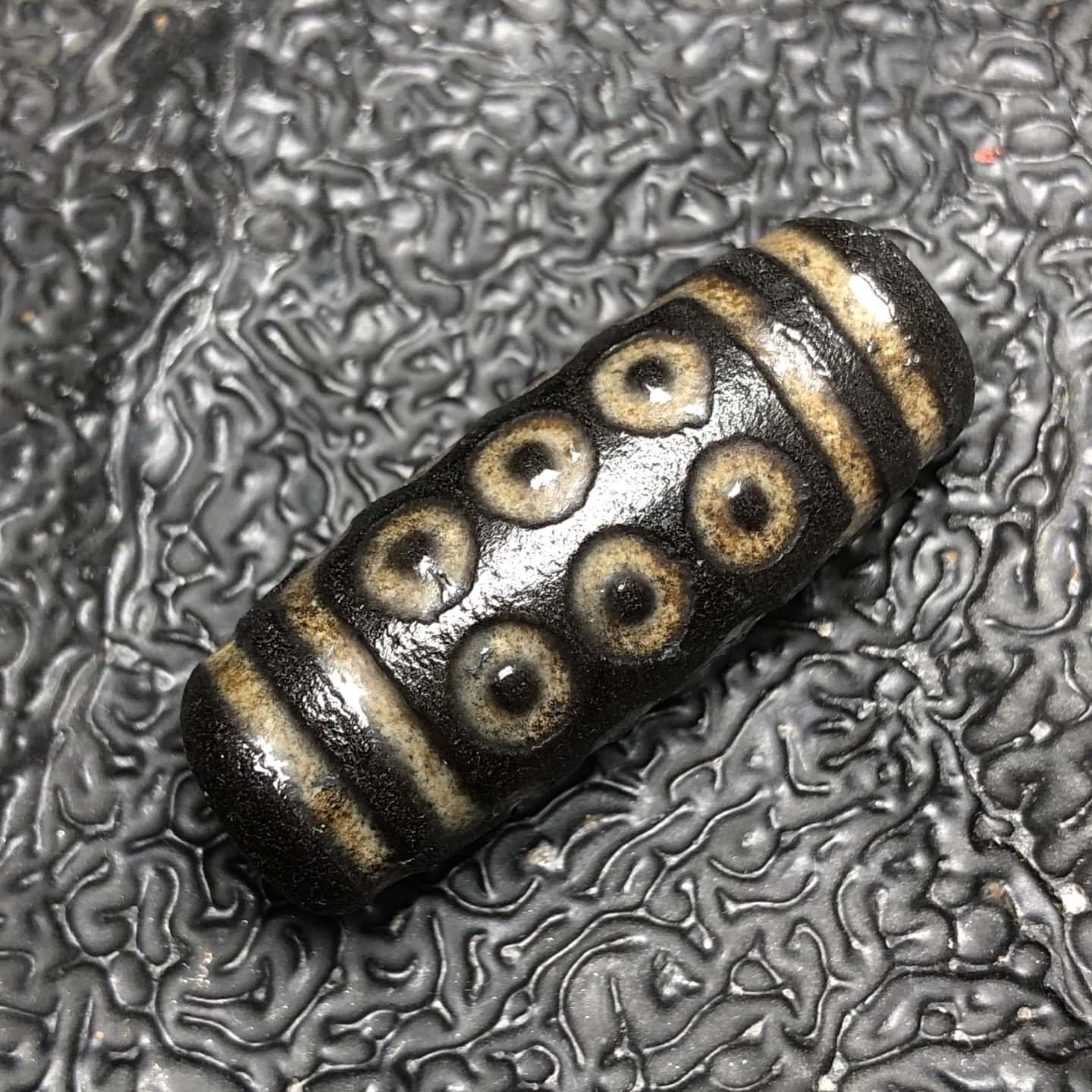Chinese Natural Agate DZI Beads