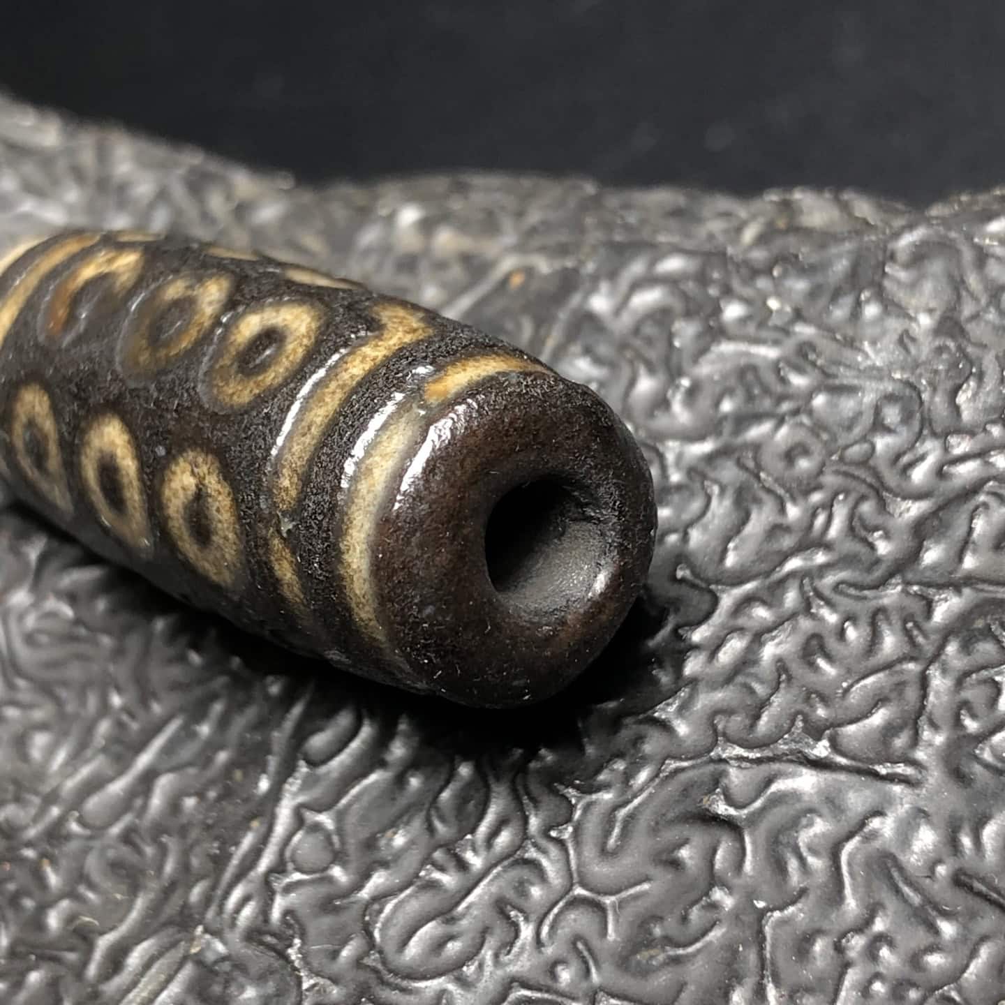Chinese Natural Agate DZI Beads
