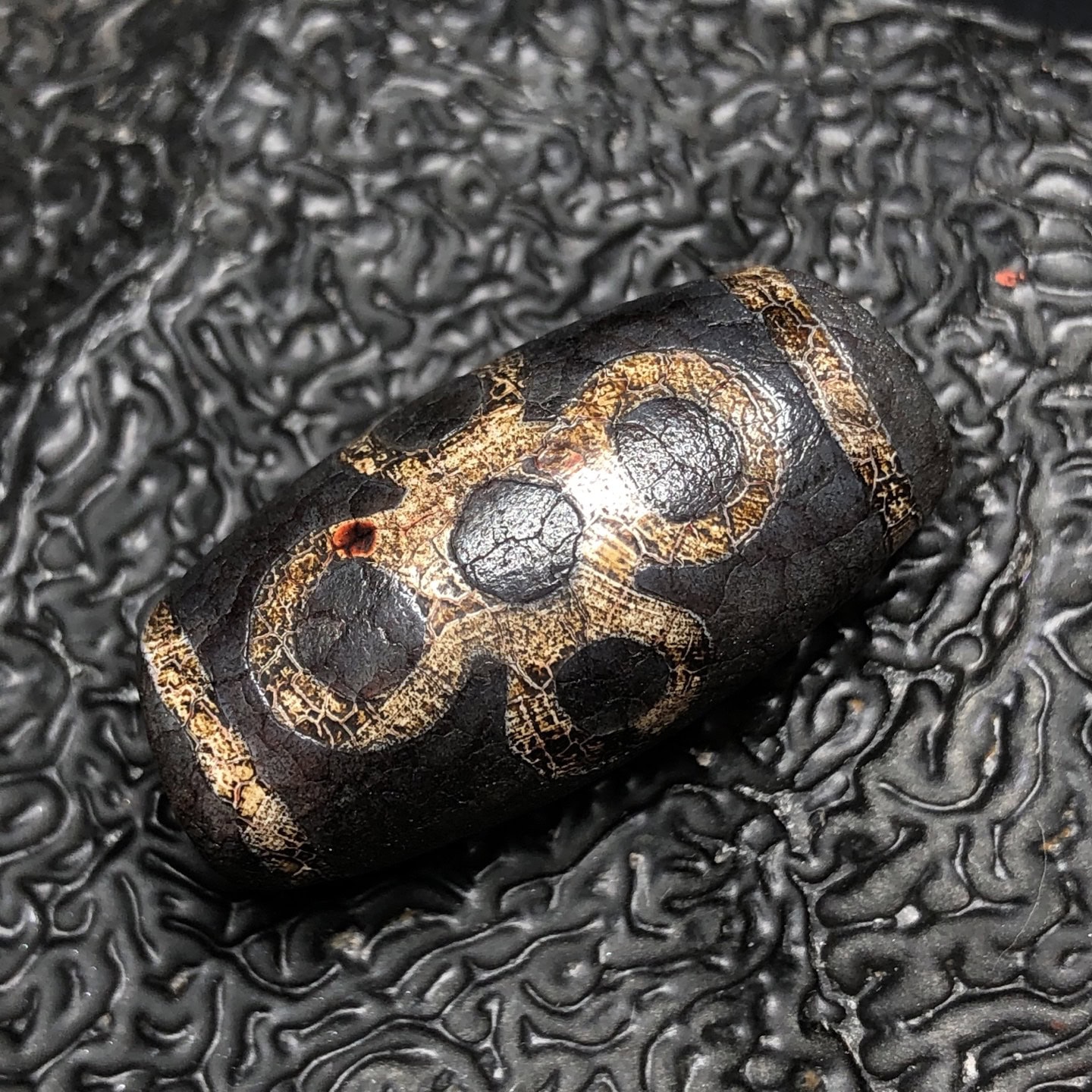 Chinese Natural Agate DZI Beads