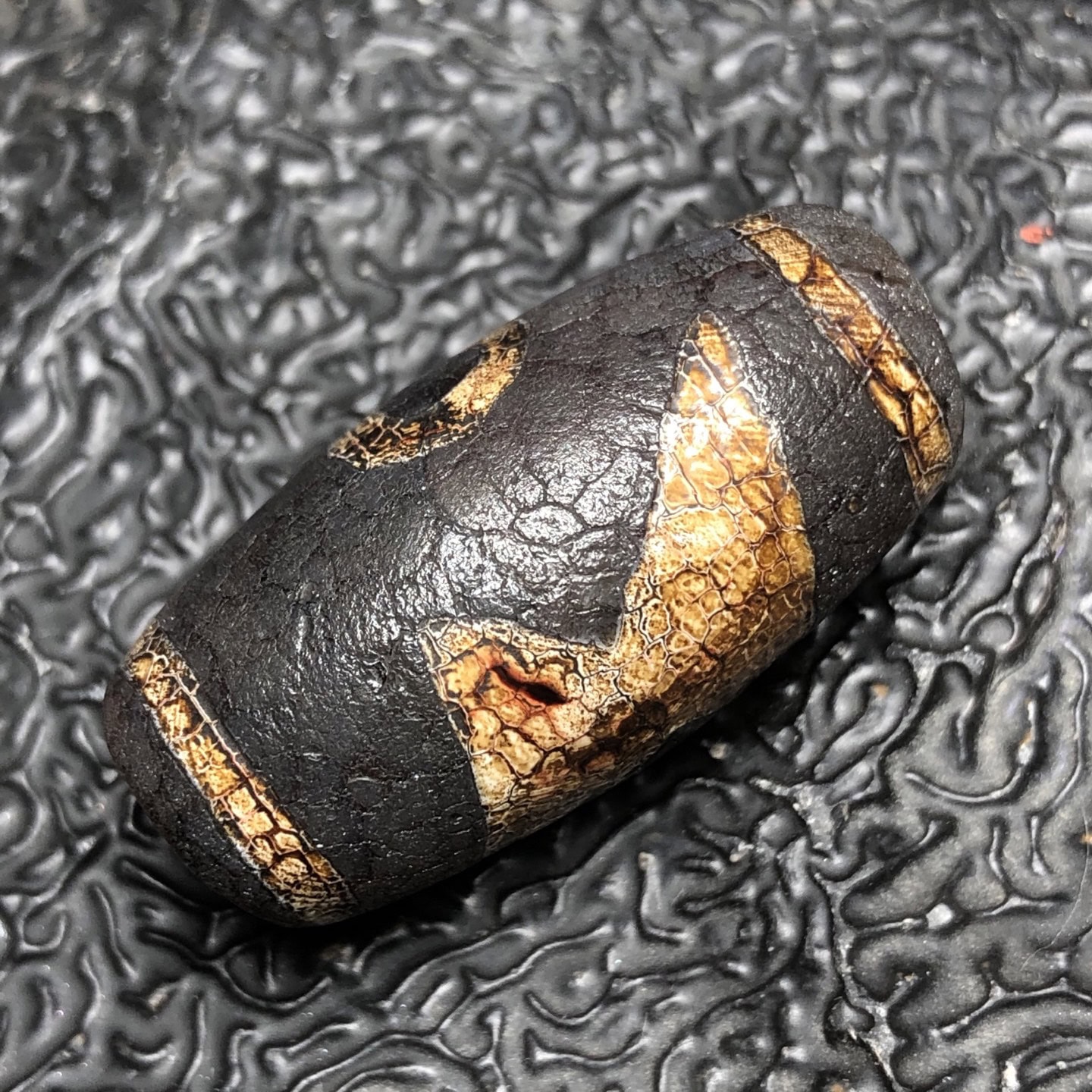 Chinese Natural Agate DZI Beads