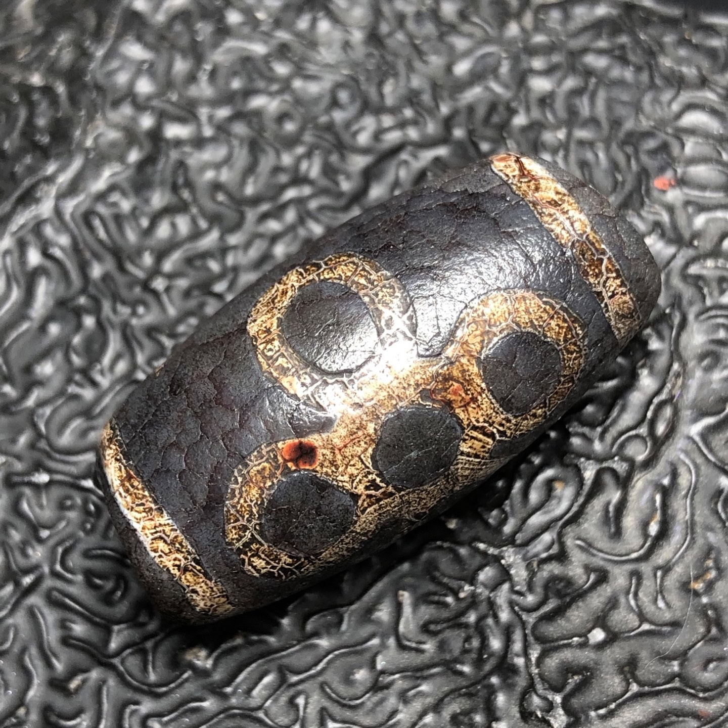 Chinese Natural Agate DZI Beads