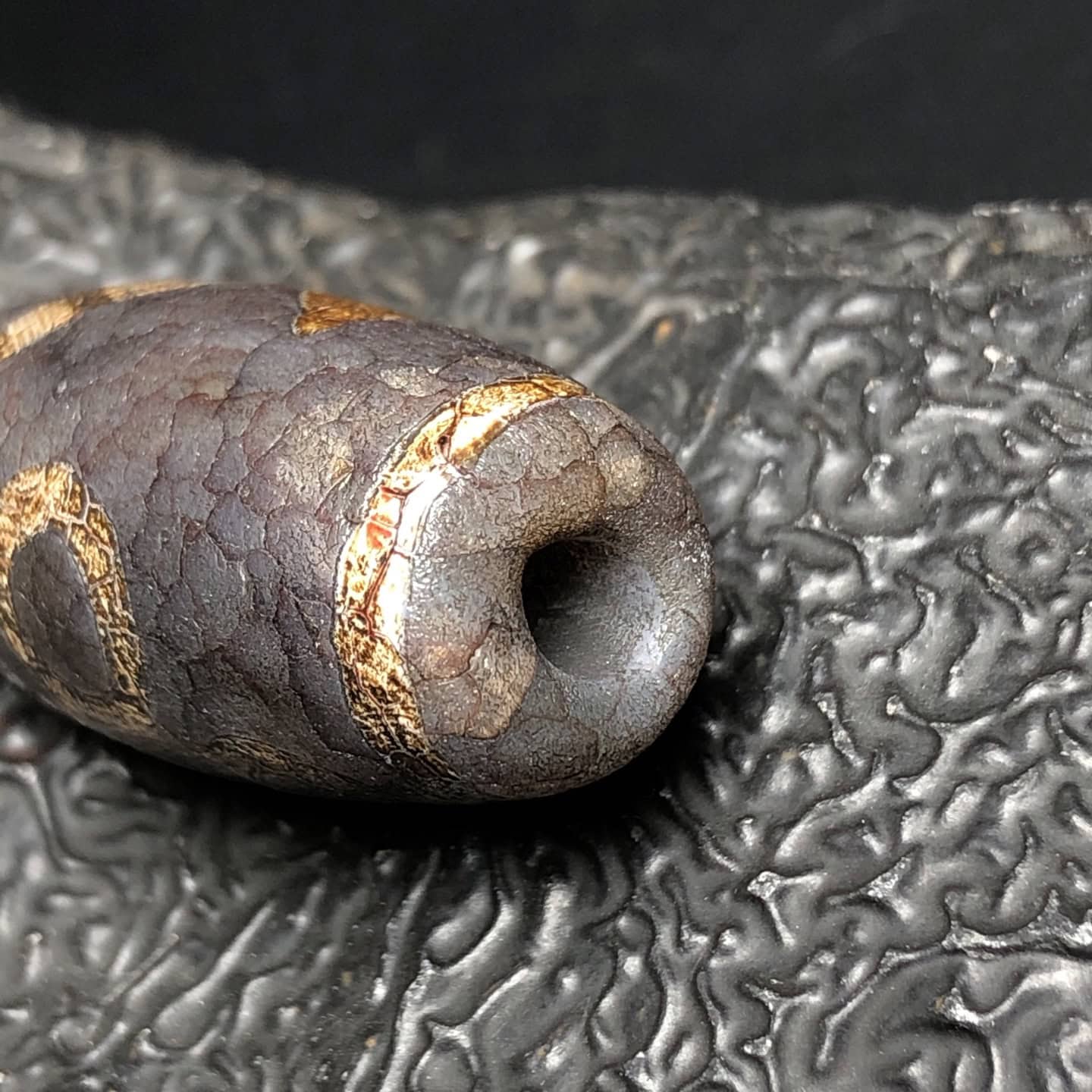 Chinese Natural Agate DZI Beads