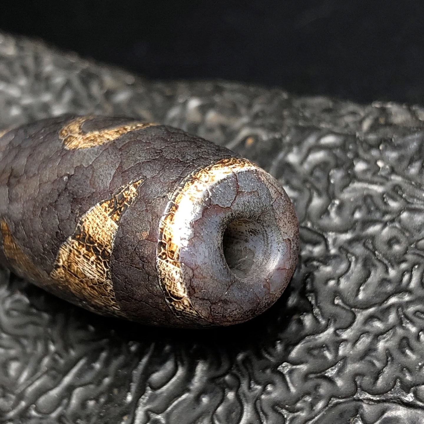 Chinese Natural Agate DZI Beads