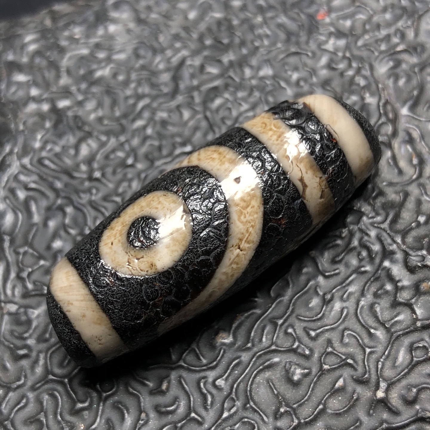 Chinese Natural Agate DZI Beads