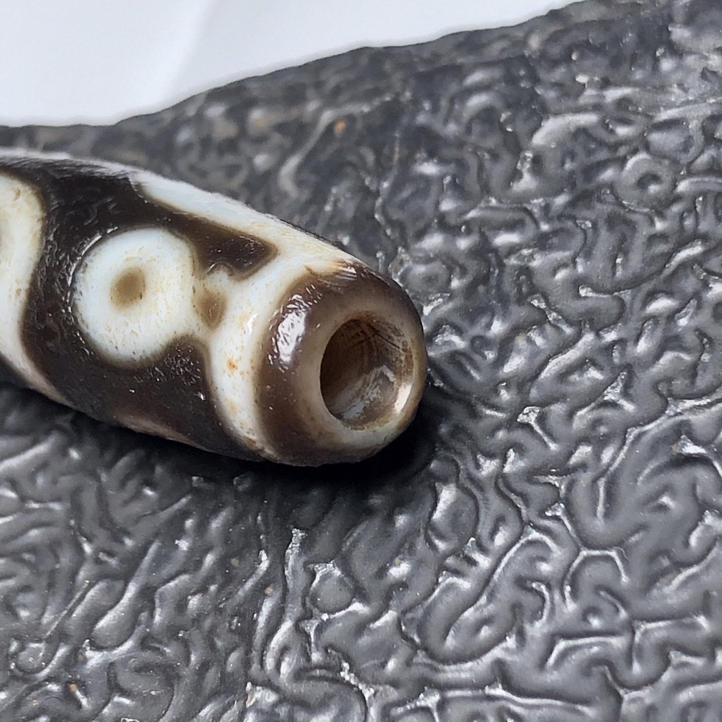 Chinese Natural Agate DZI Beads