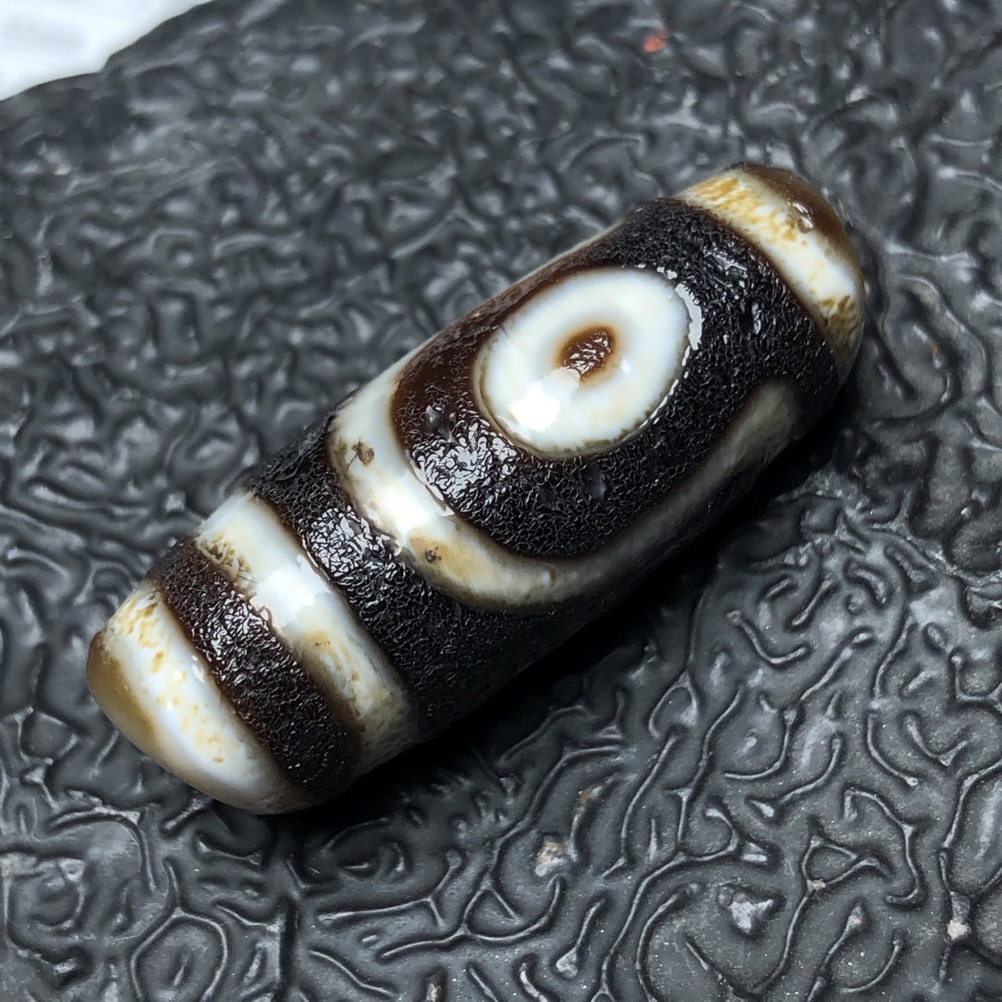 Chinese Natural Agate DZI Beads