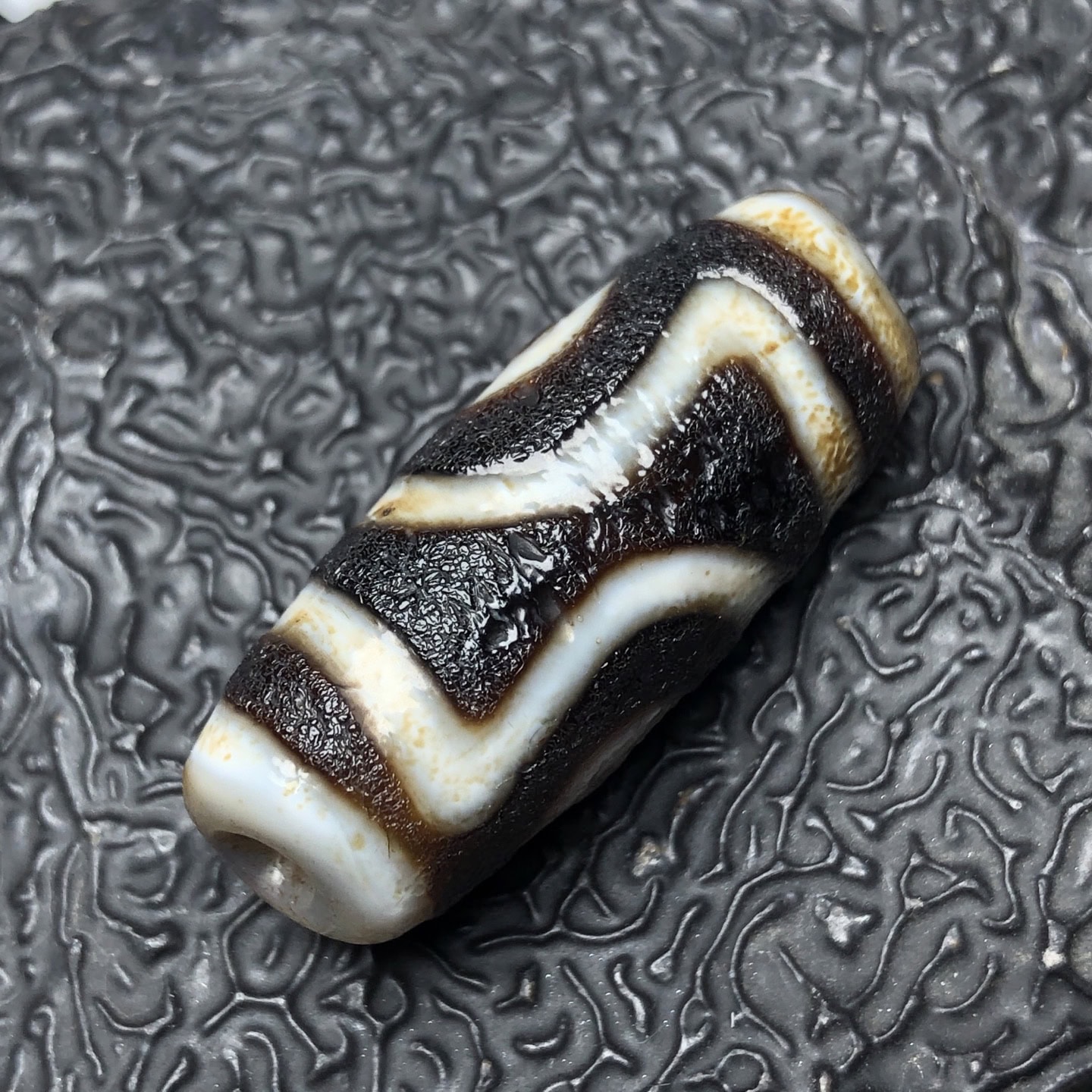 Chinese Natural Agate DZI Beads