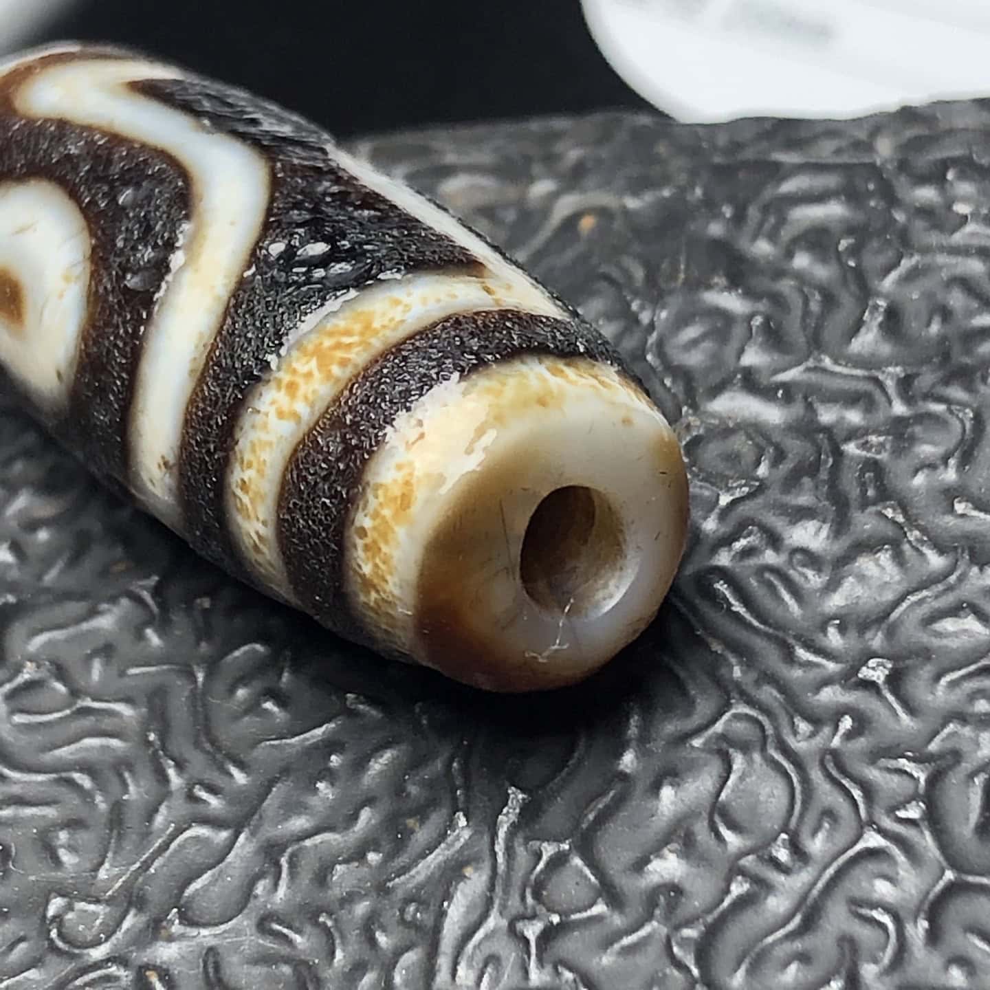 Chinese Natural Agate DZI Beads