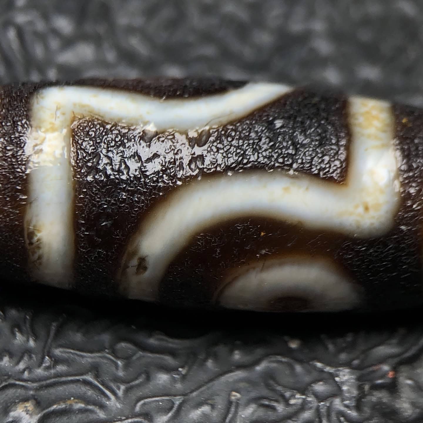 Chinese Natural Agate DZI Beads