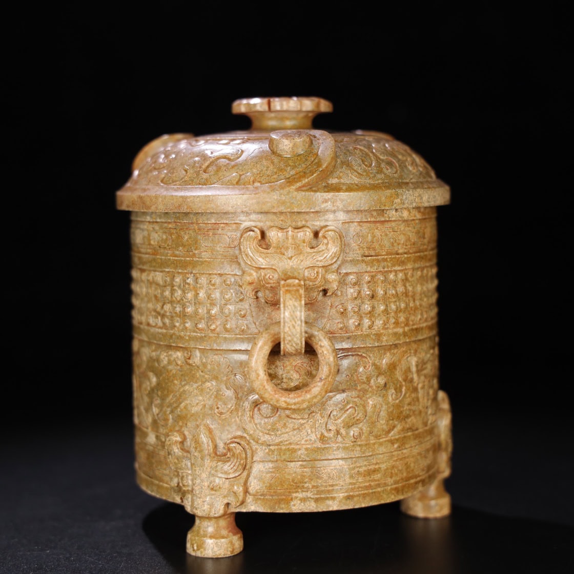 Chinese Natural Jade Carved Cup
