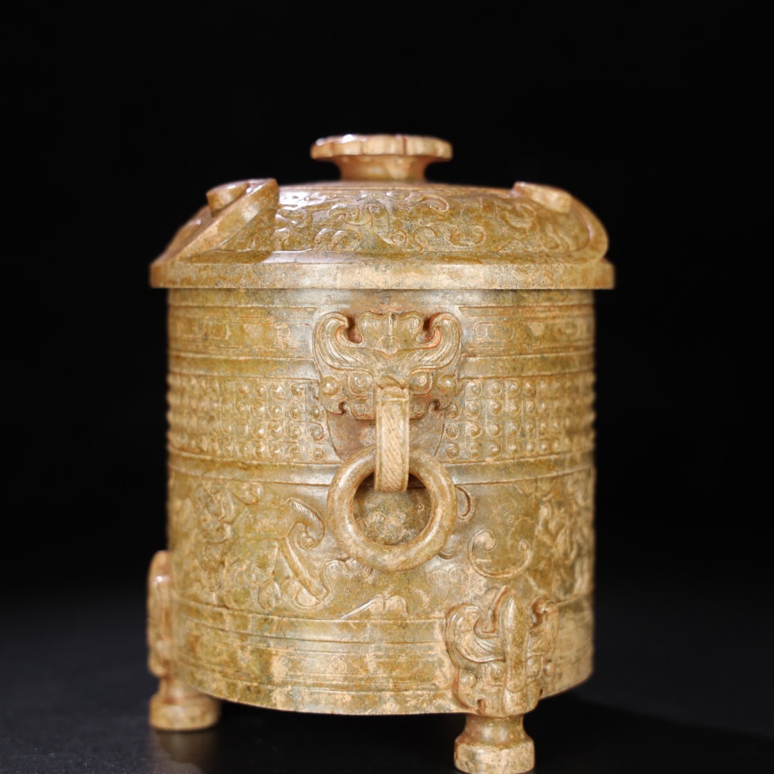Chinese Natural Jade Carved Cup