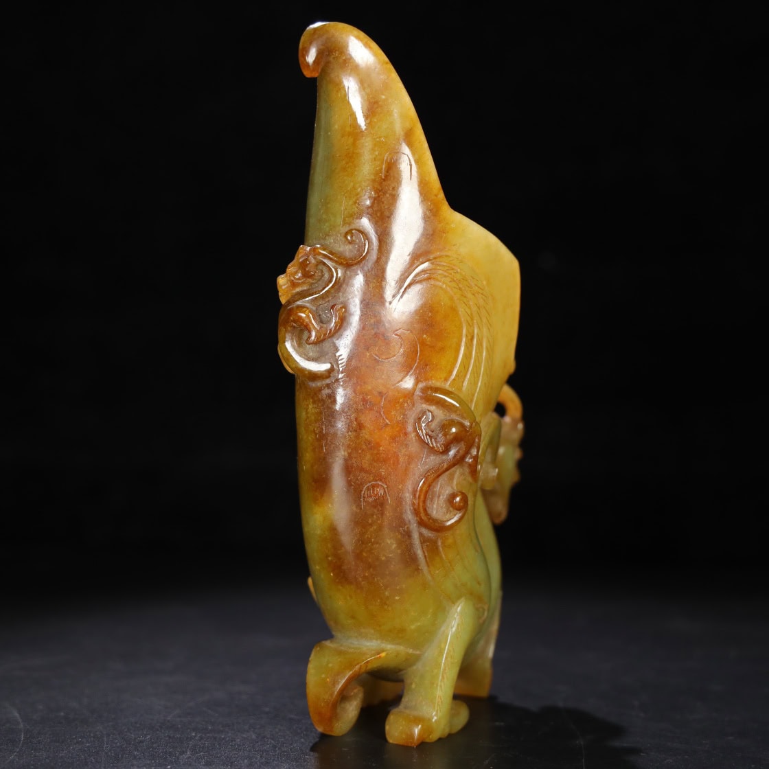 Chinese Natural Jade Carved Cup