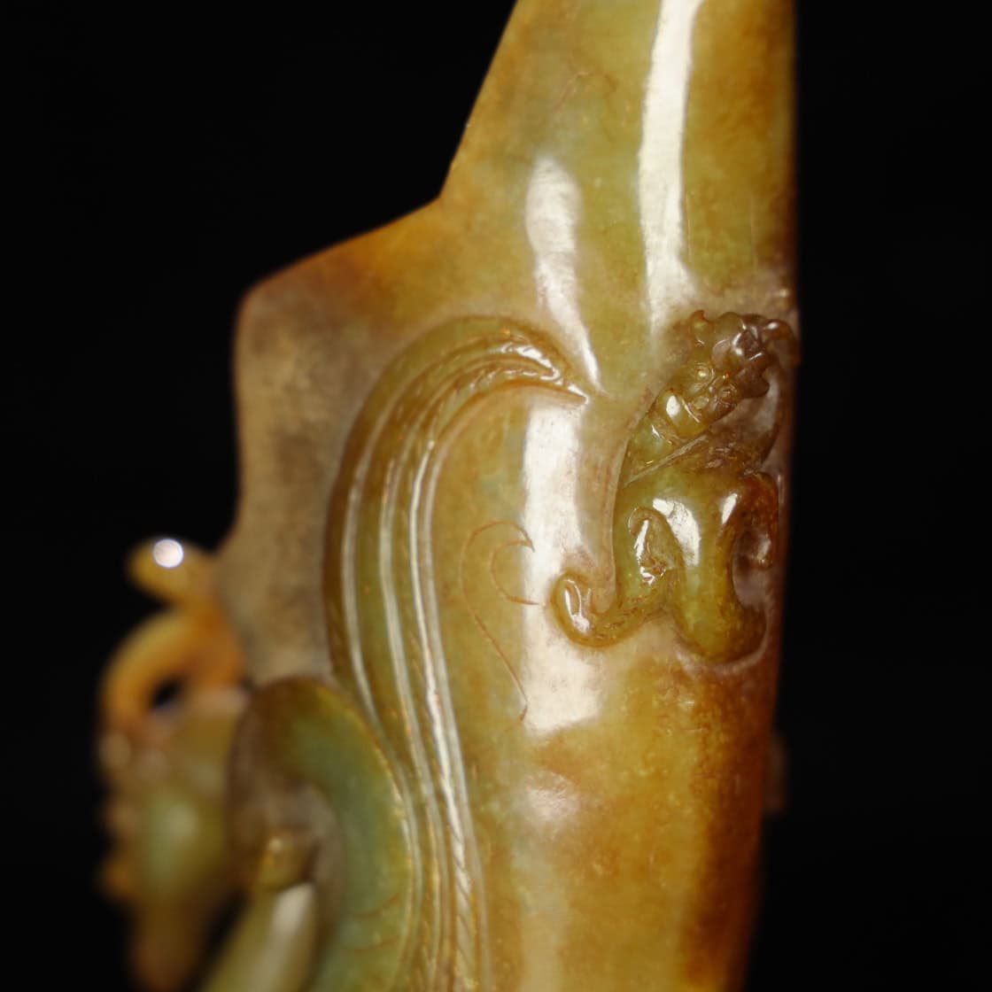 Chinese Natural Jade Carved Cup