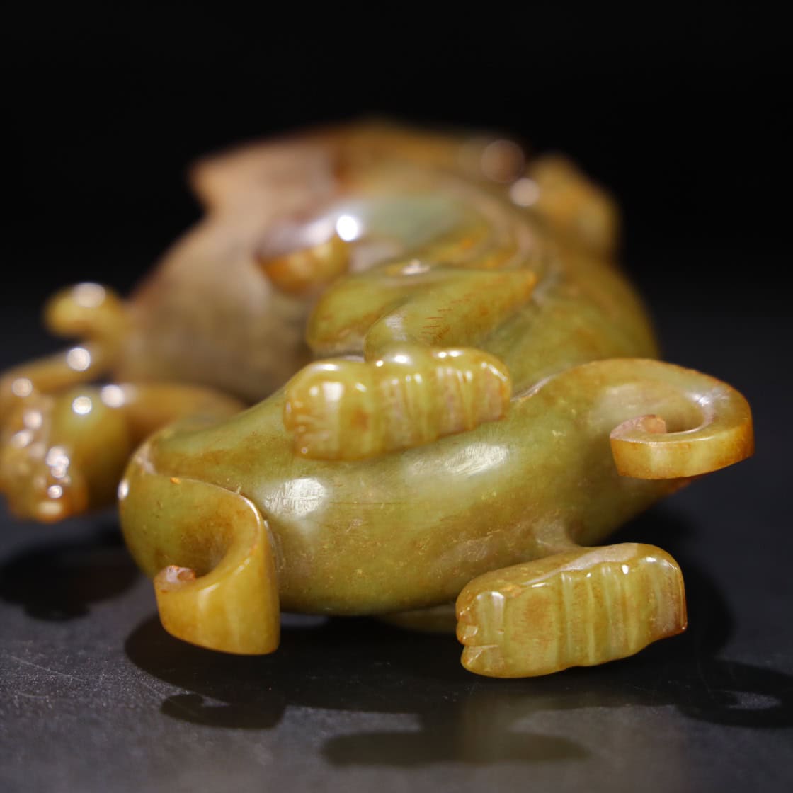 Chinese Natural Jade Carved Cup