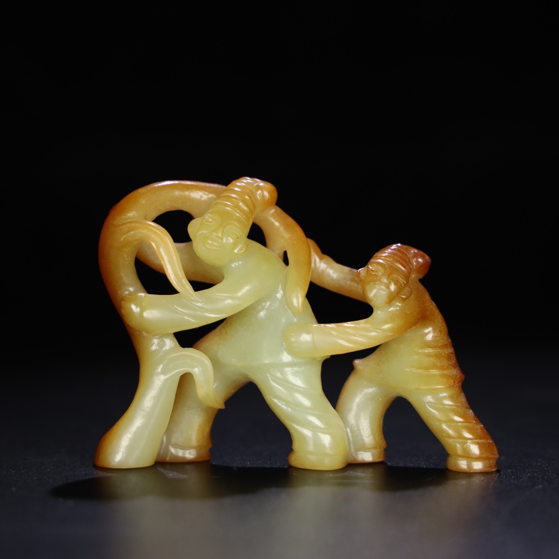 Chinese Natural Jade Carved Ornament