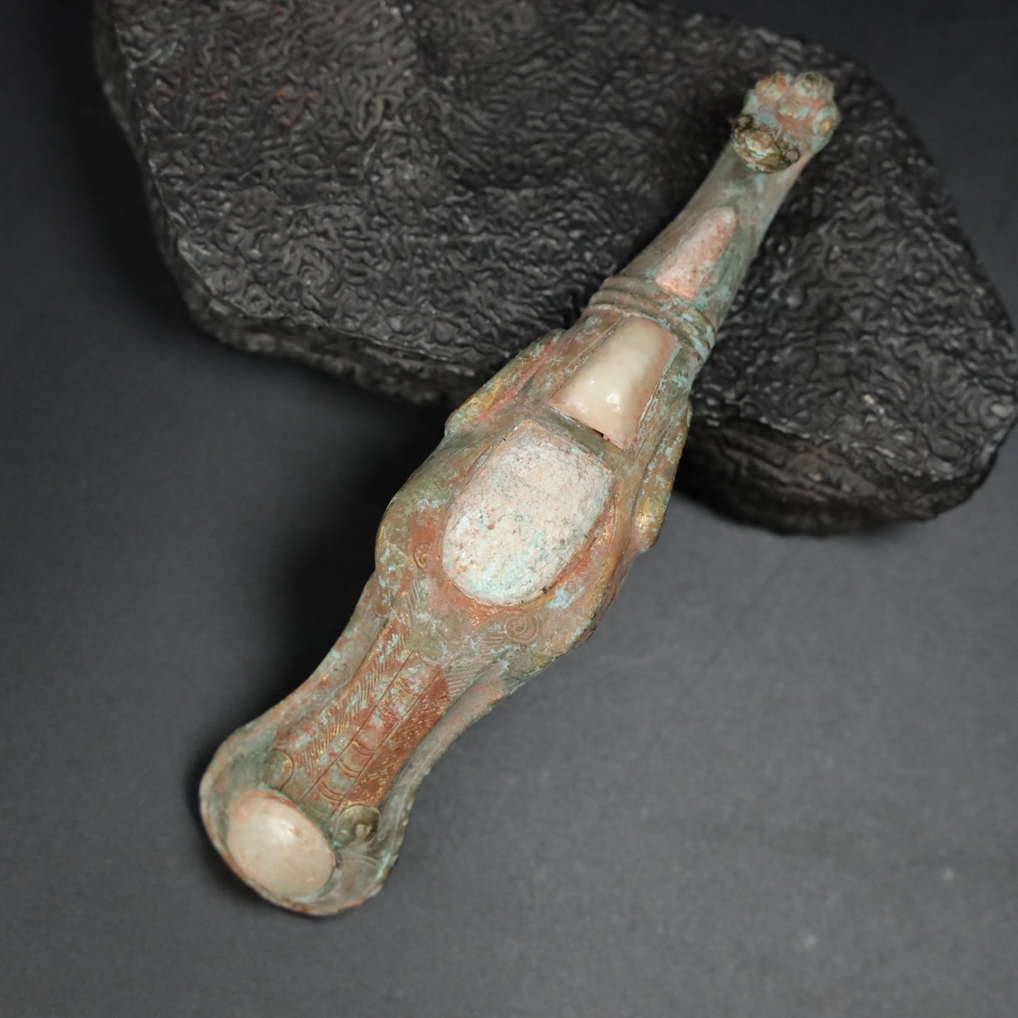 Chinese Natural Jade Carved hook