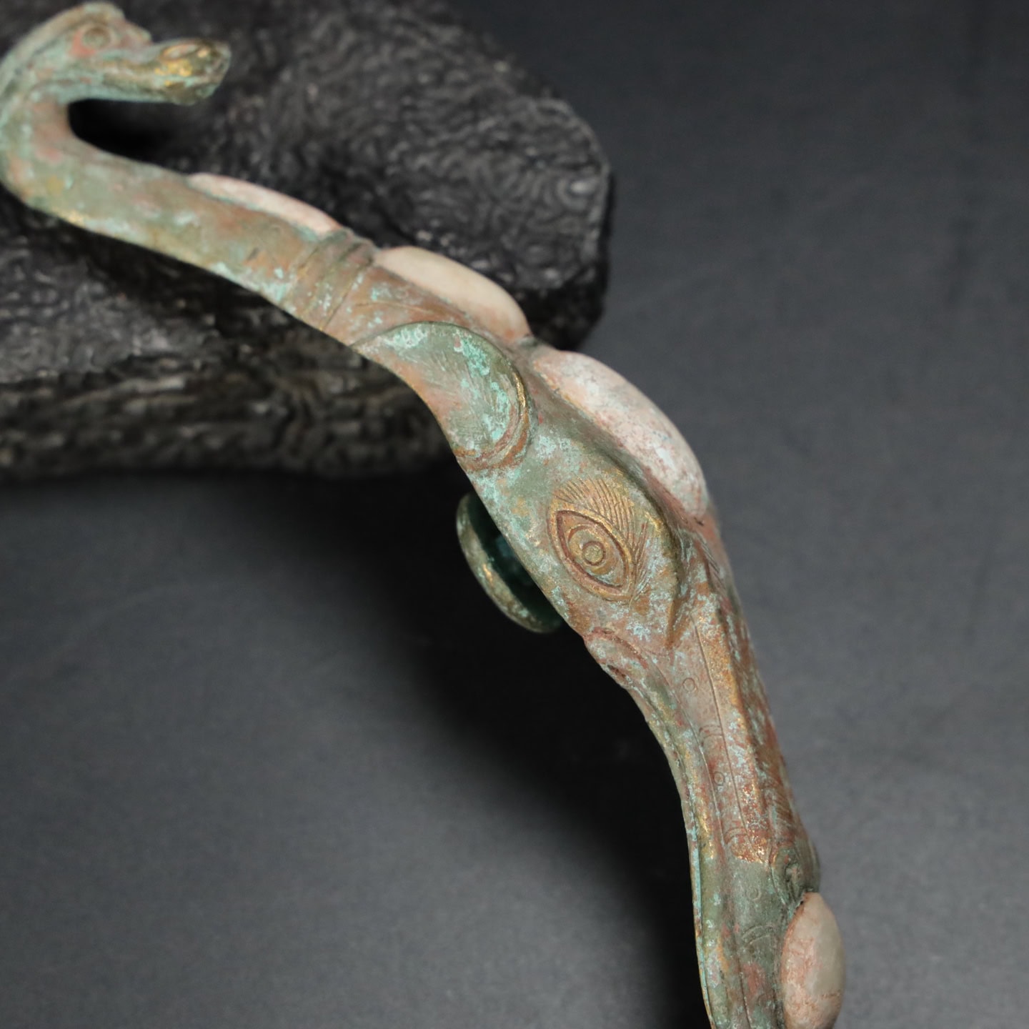 Chinese Natural Jade Carved hook