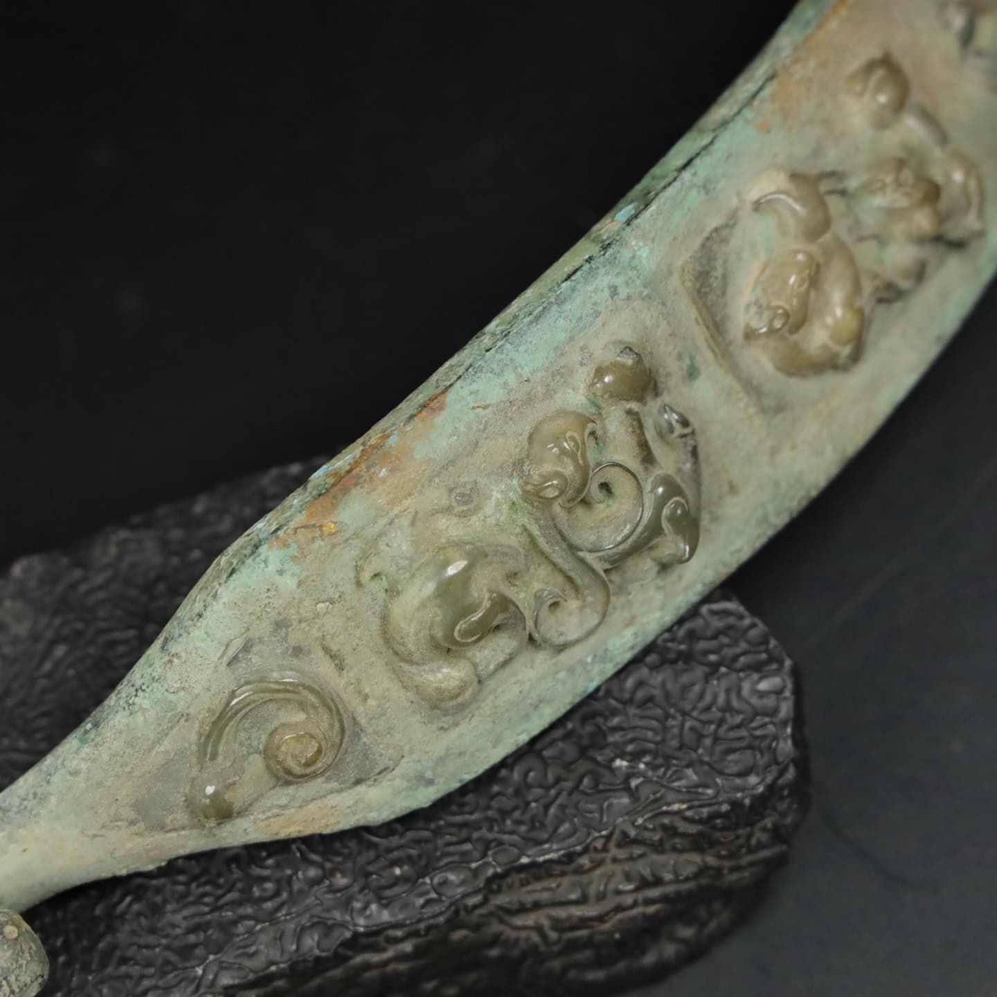 Chinese Natural Jade Carved hook