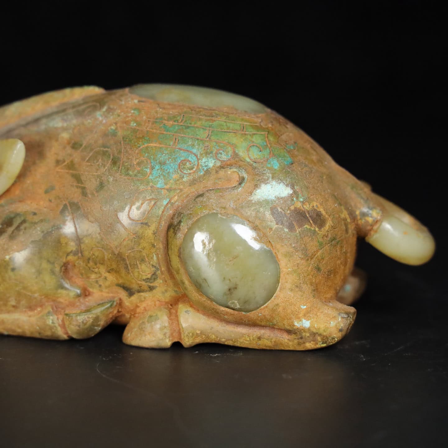 Chinese Natural Jade Carved Pig