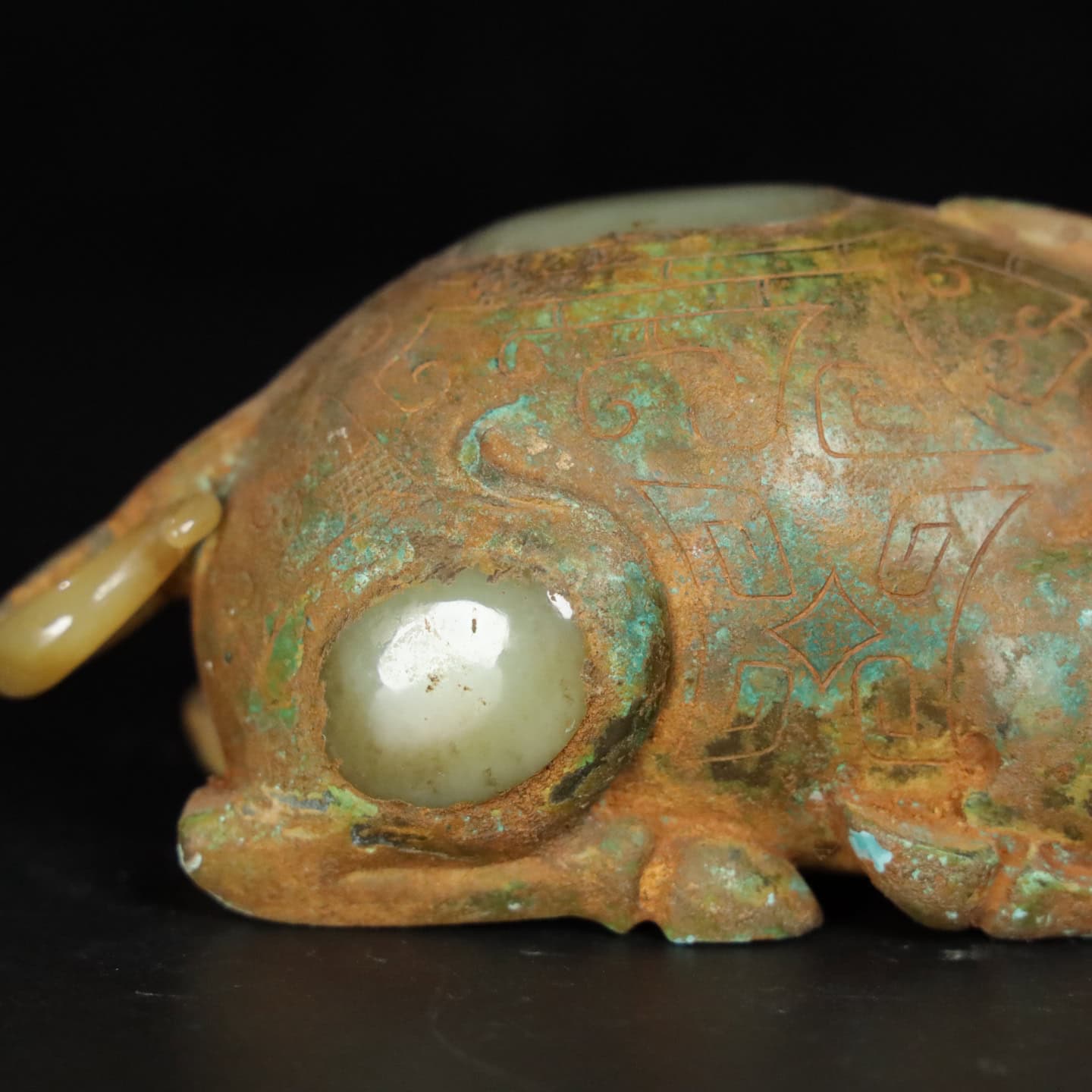 Chinese Natural Jade Carved Pig