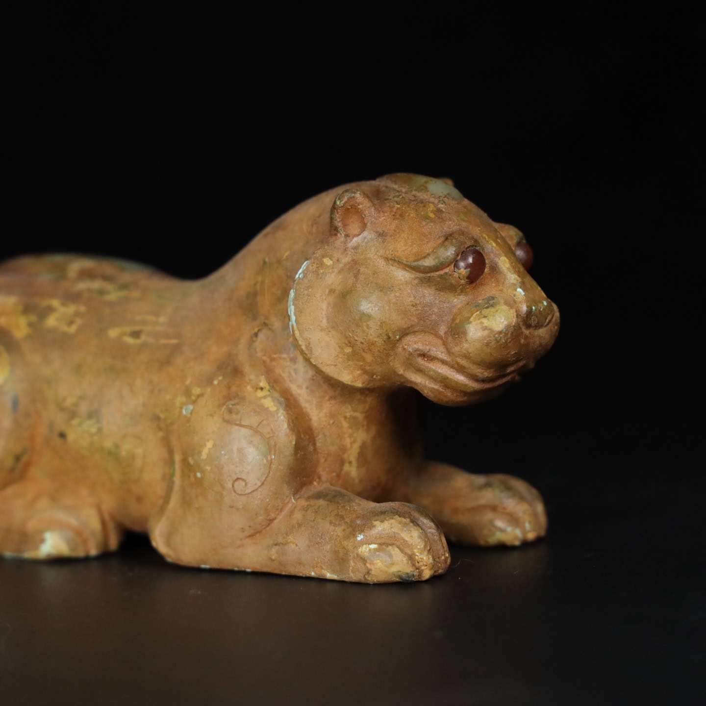 Chinese Natural Jade Carved Animal