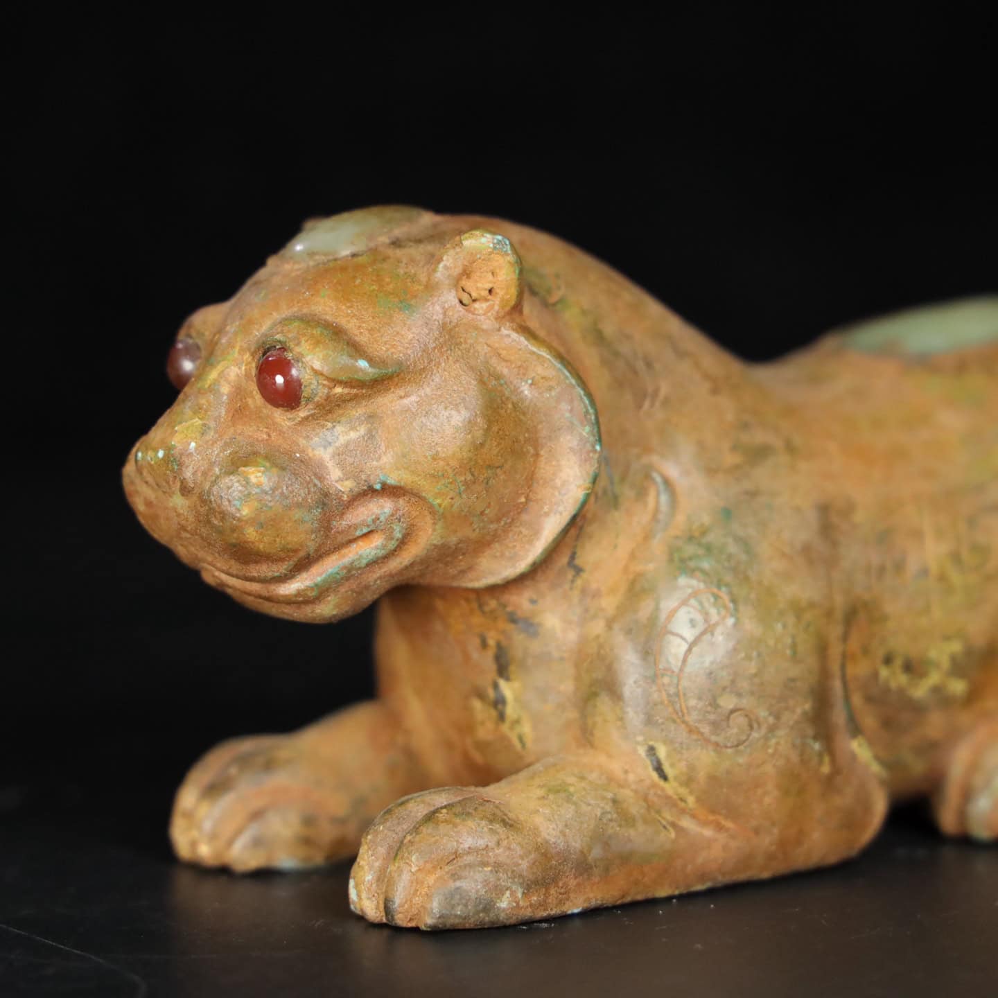 Chinese Natural Jade Carved Animal