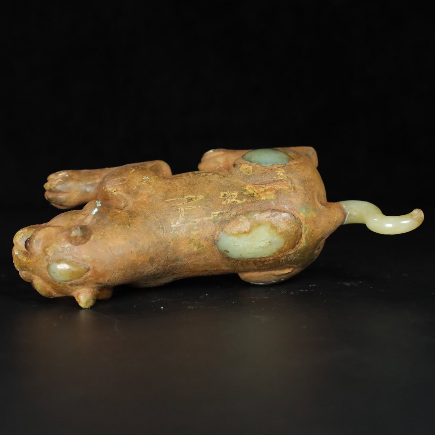 Chinese Natural Jade Carved Animal