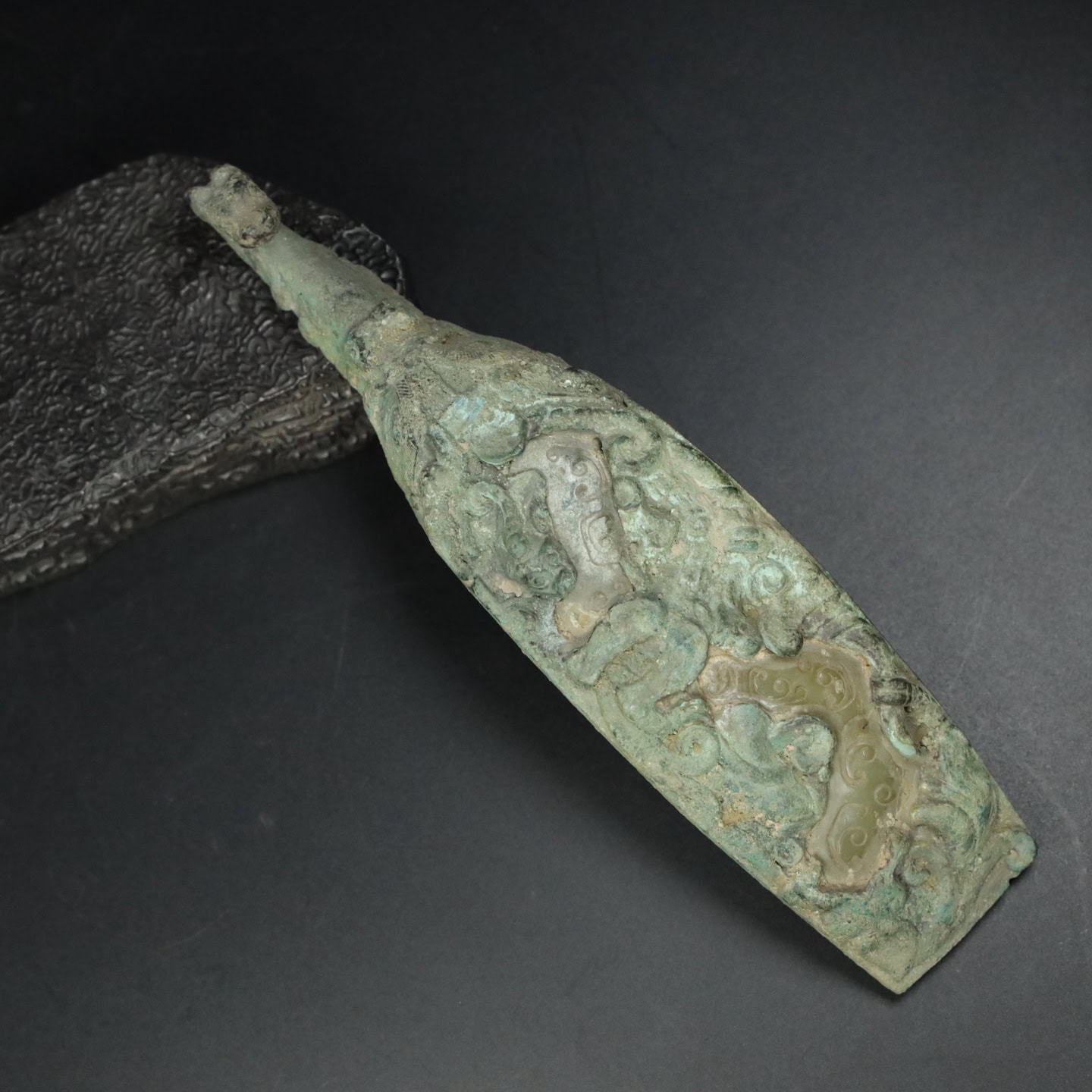 Chinese Natural Jade Carved Hook