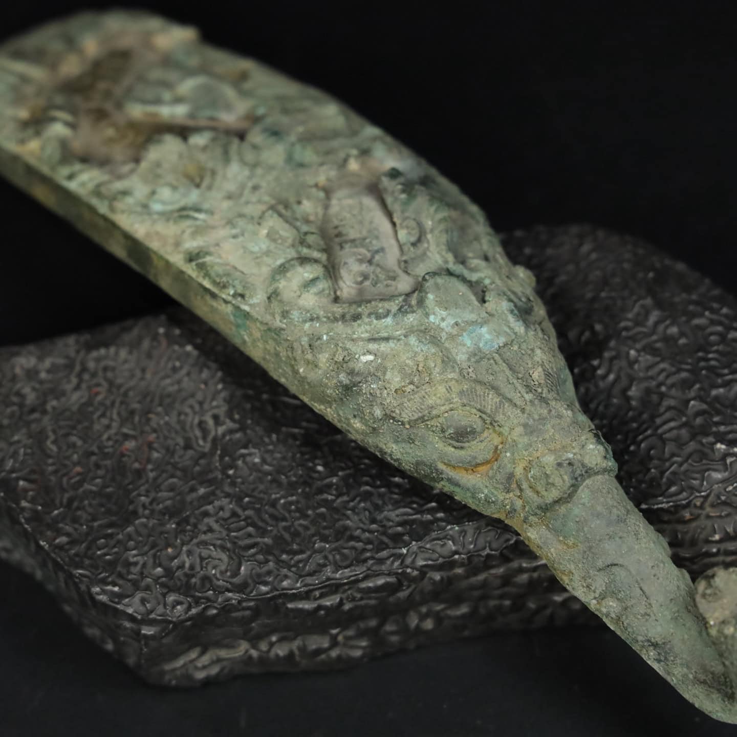 Chinese Natural Jade Carved Hook