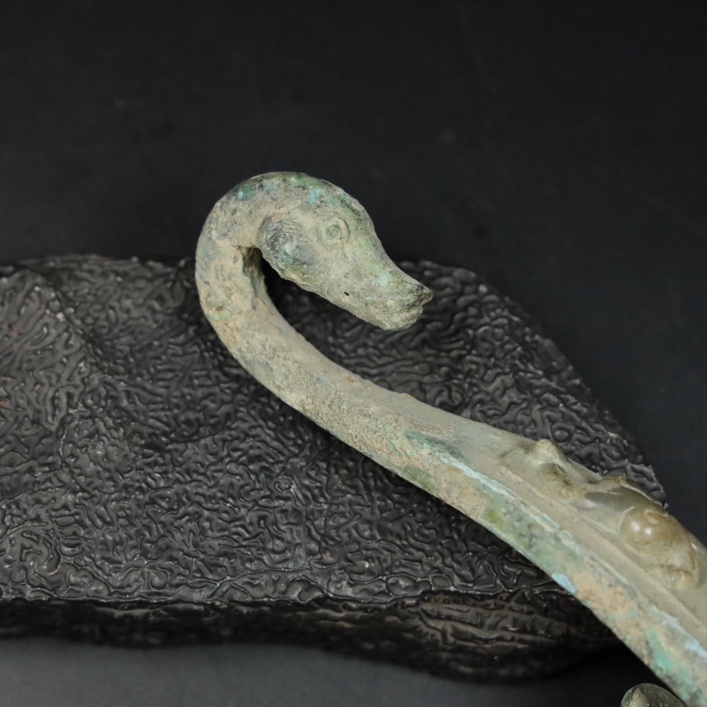 Chinese Natural Jade Carved Hook