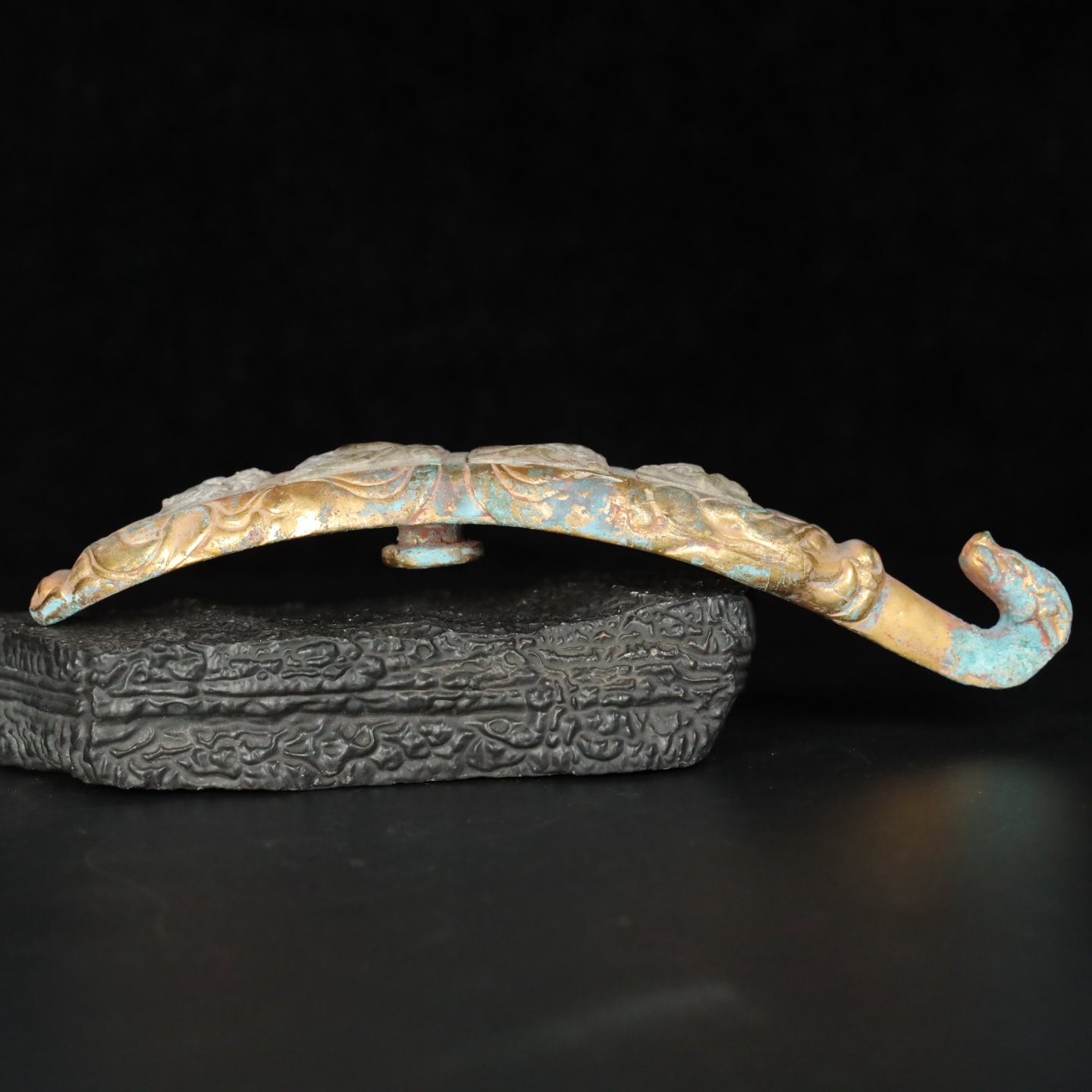 Chinese Natural Jade Carved Hook