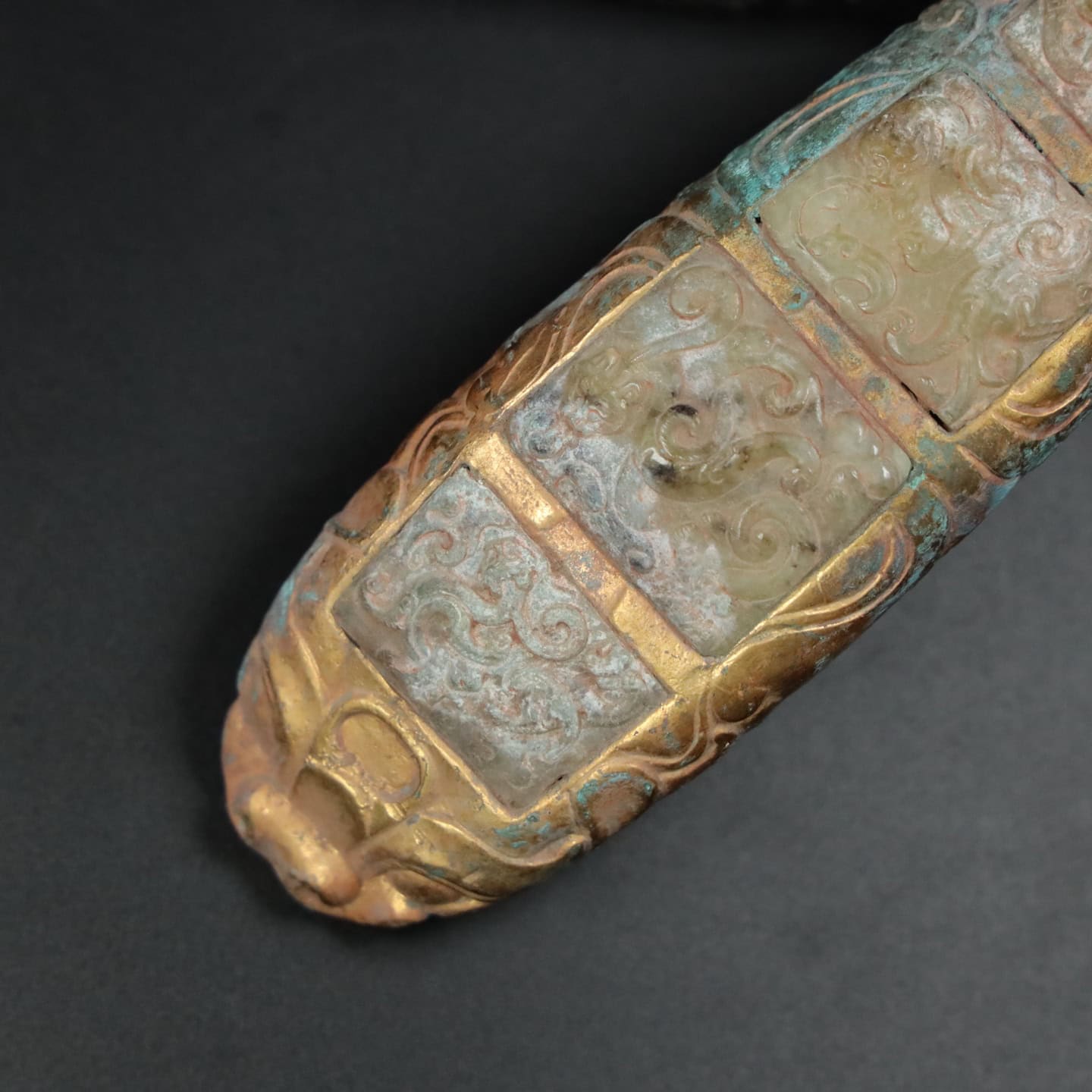 Chinese Natural Jade Carved Hook