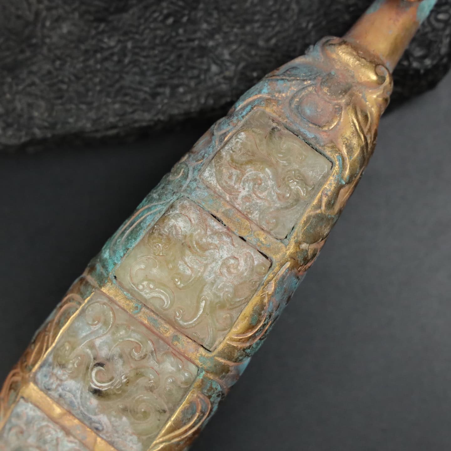 Chinese Natural Jade Carved Hook