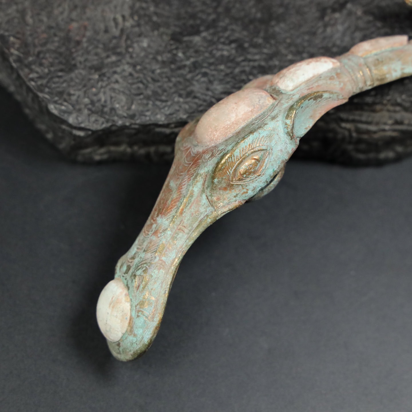 Chinese Natural Jade Carved Hook