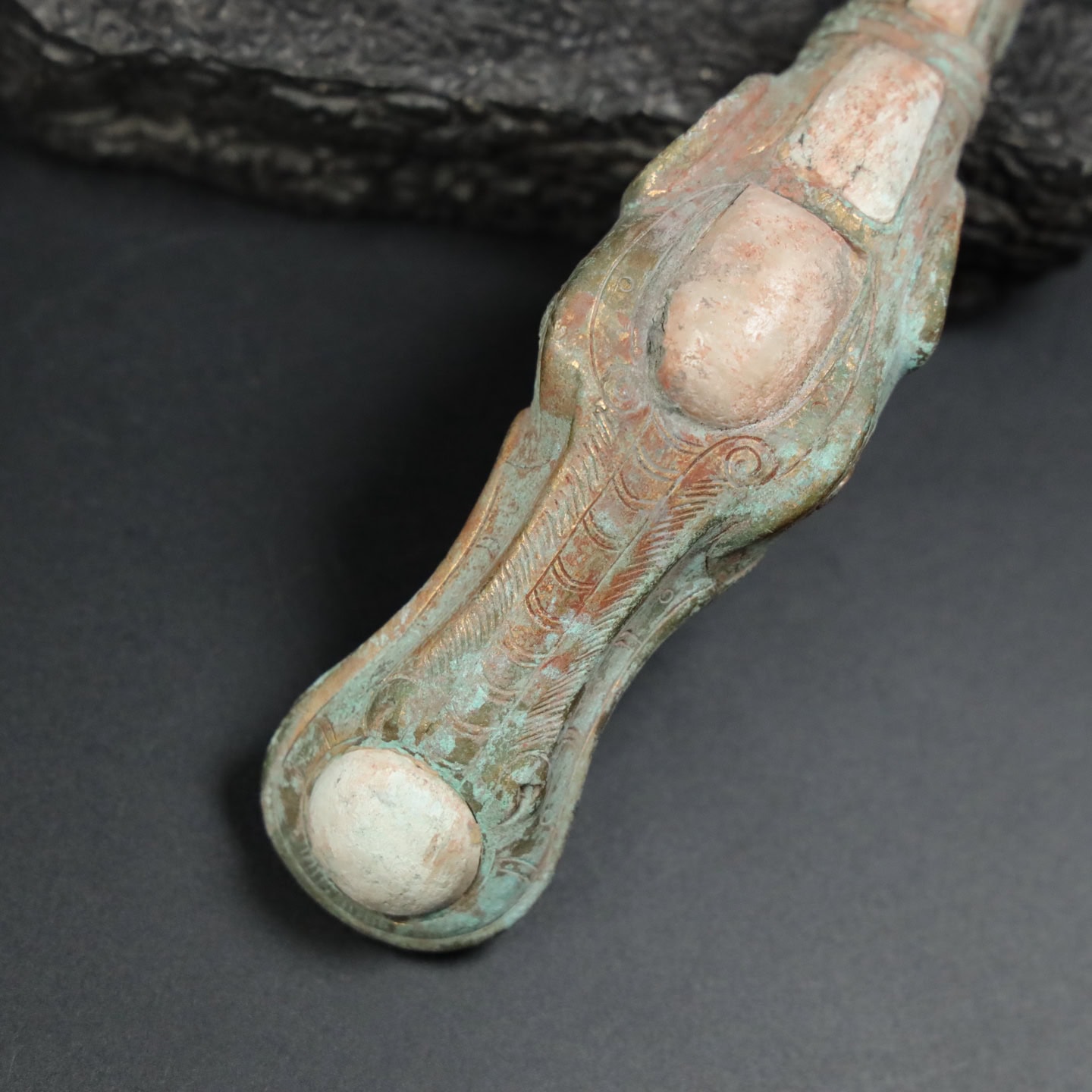 Chinese Natural Jade Carved Hook