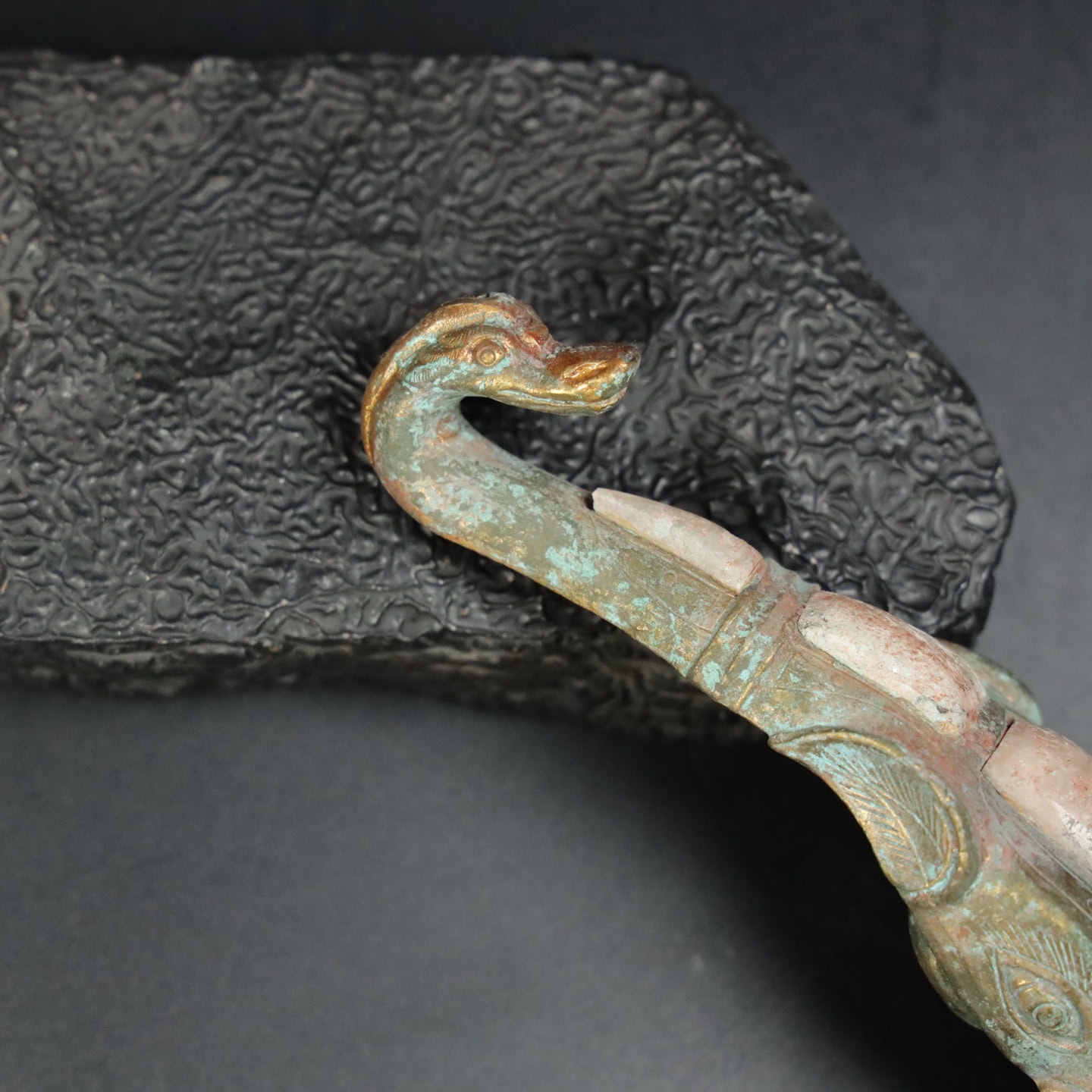 Chinese Natural Jade Carved Hook