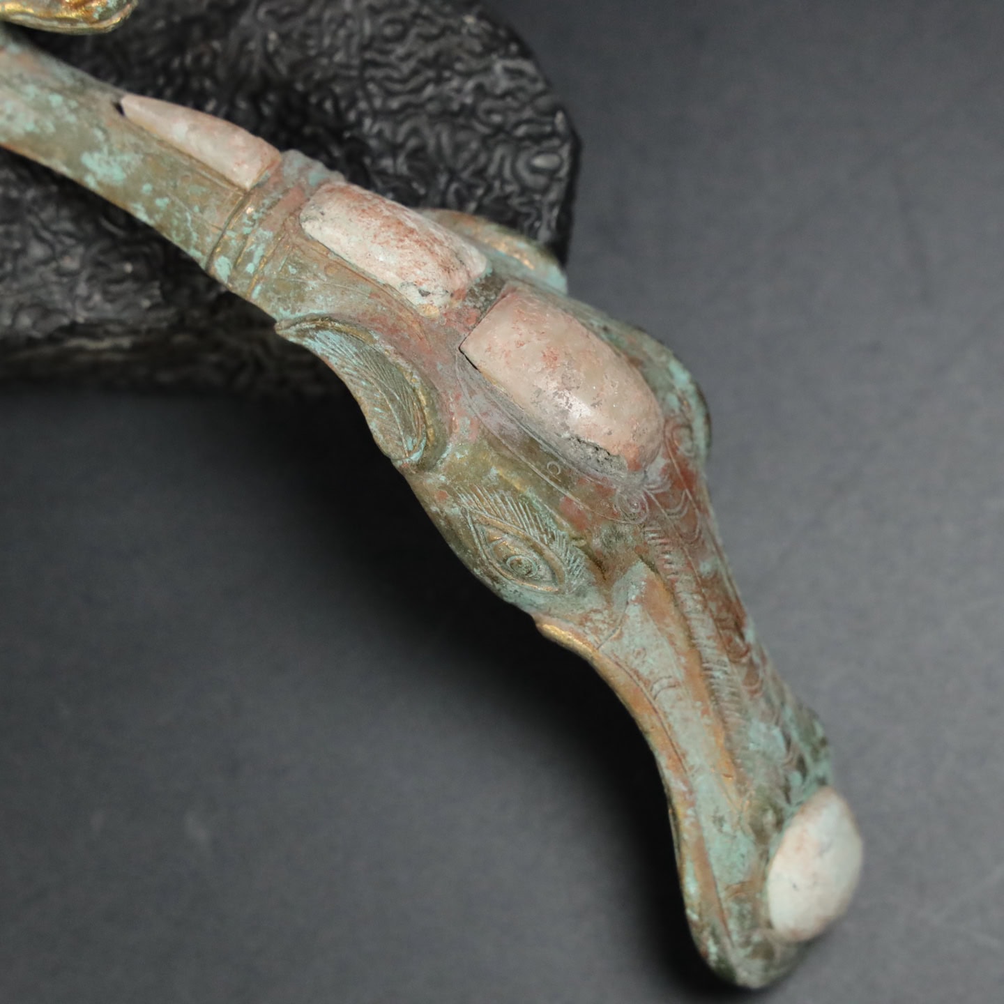 Chinese Natural Jade Carved Hook