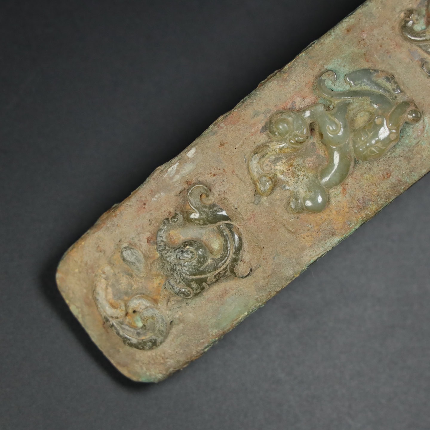 Chinese Natural Jade Carved Hook