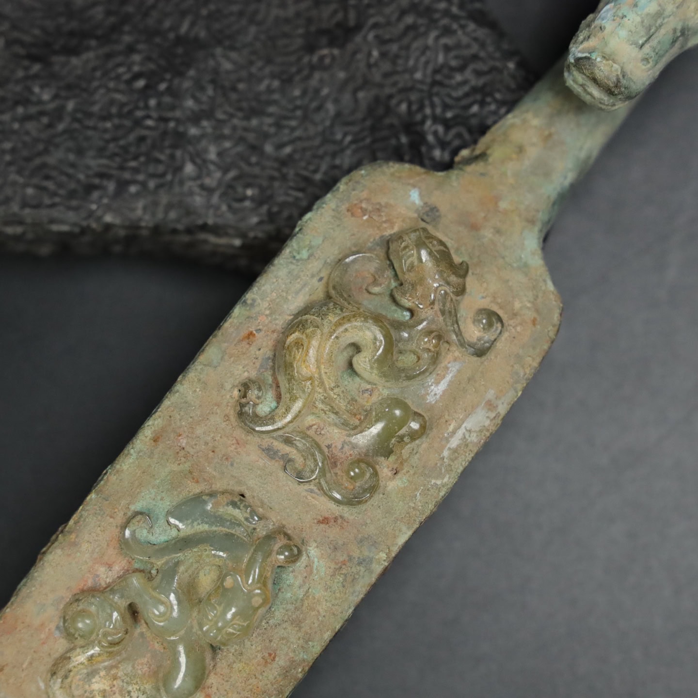 Chinese Natural Jade Carved Hook