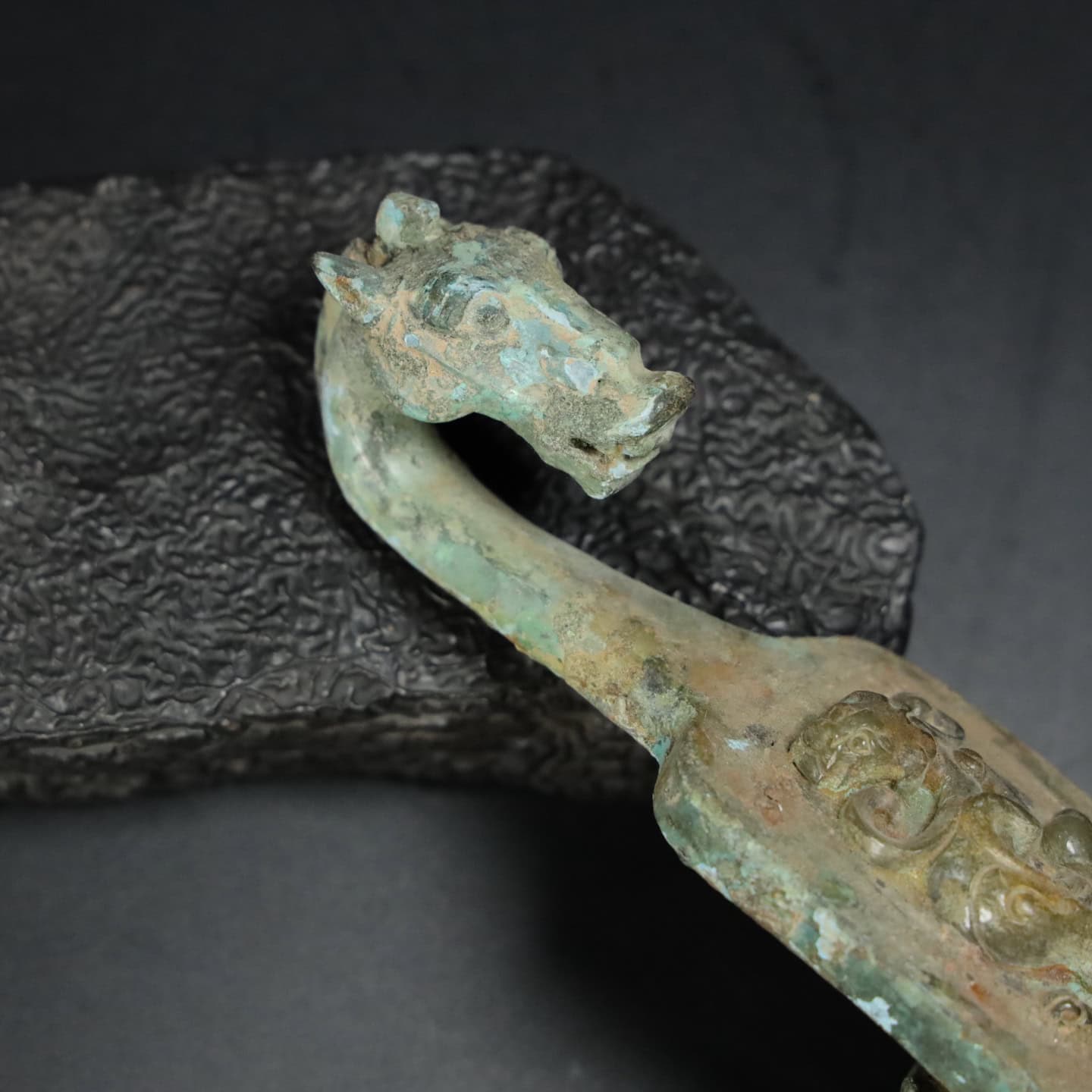 Chinese Natural Jade Carved Hook