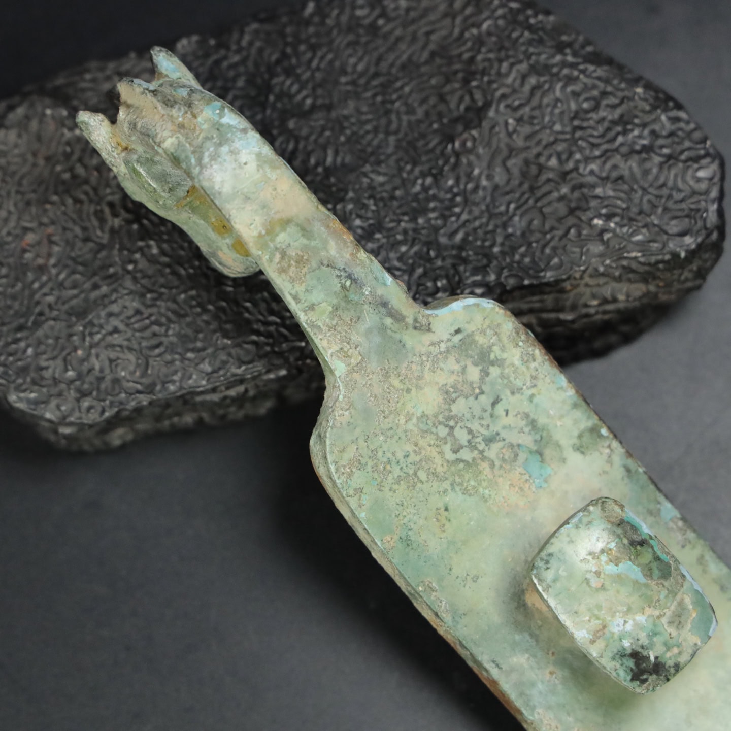 Chinese Natural Jade Carved Hook