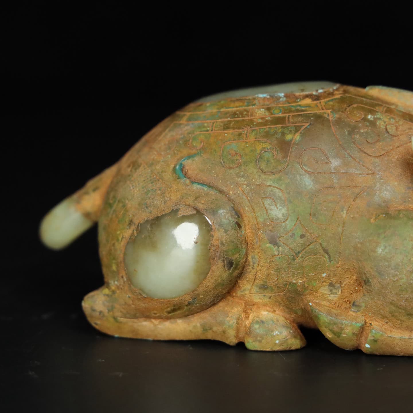 Chinese Natural Jade Carved Pig