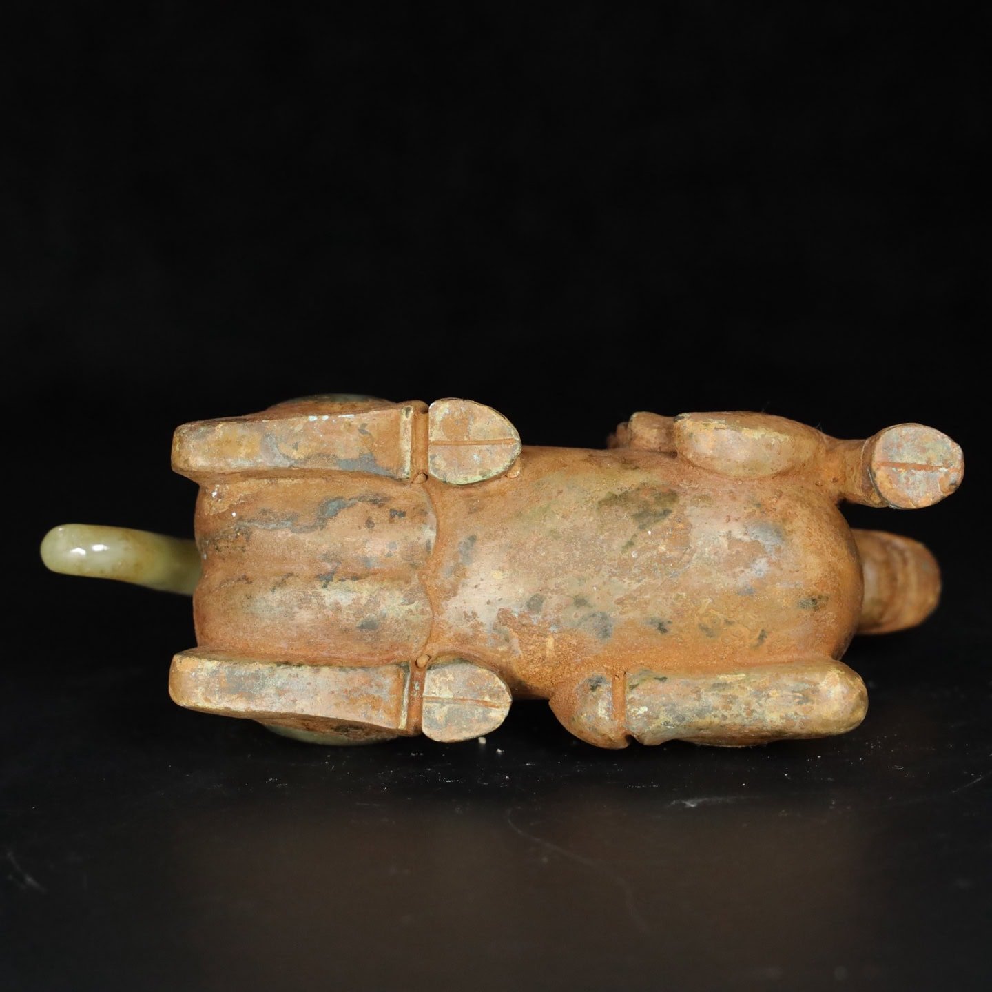 Chinese Natural Jade Carved Horse Ornament